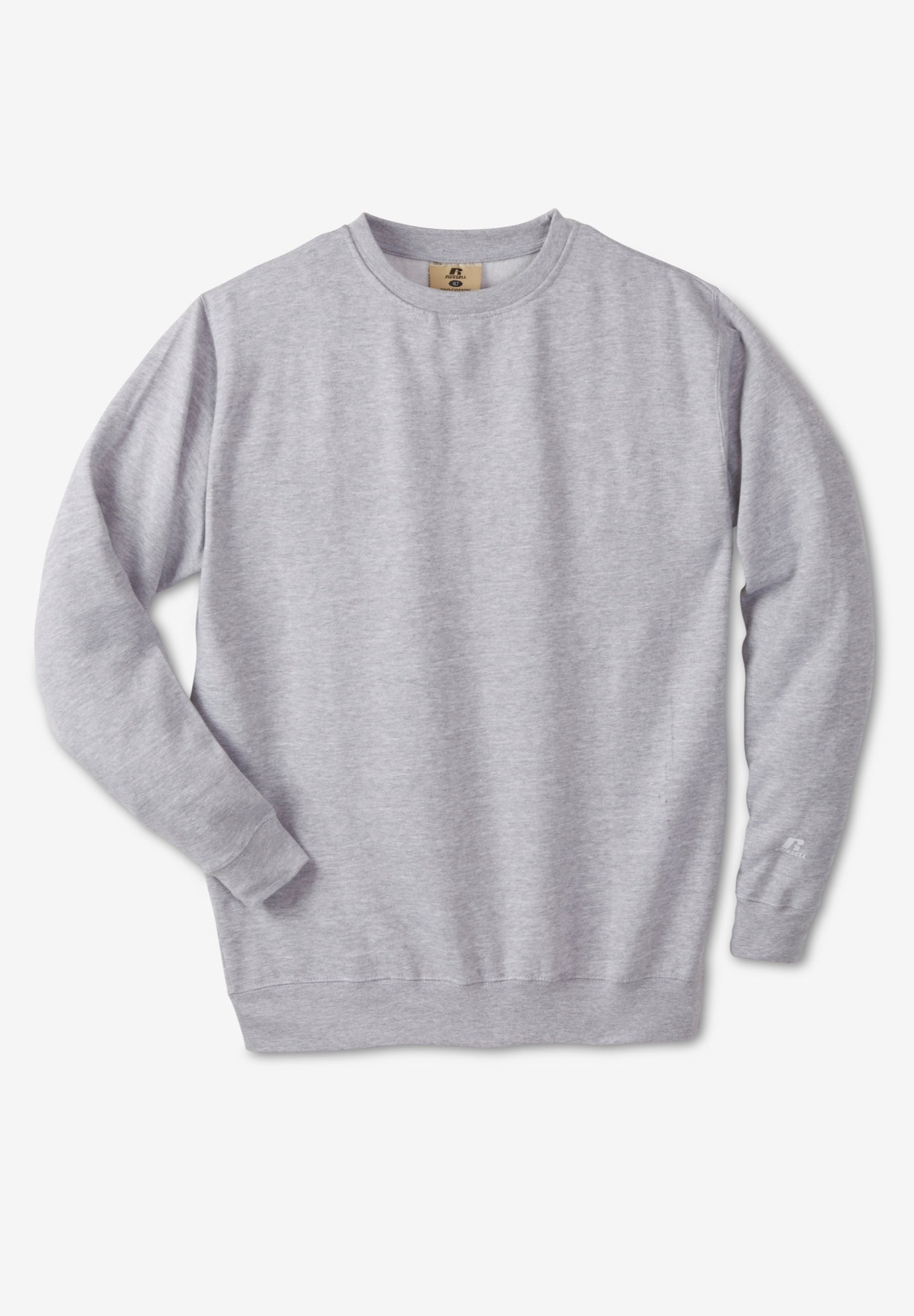 Long-Sleeve Fleece Crewneck Sweatshirt | Fullbeauty Outlet