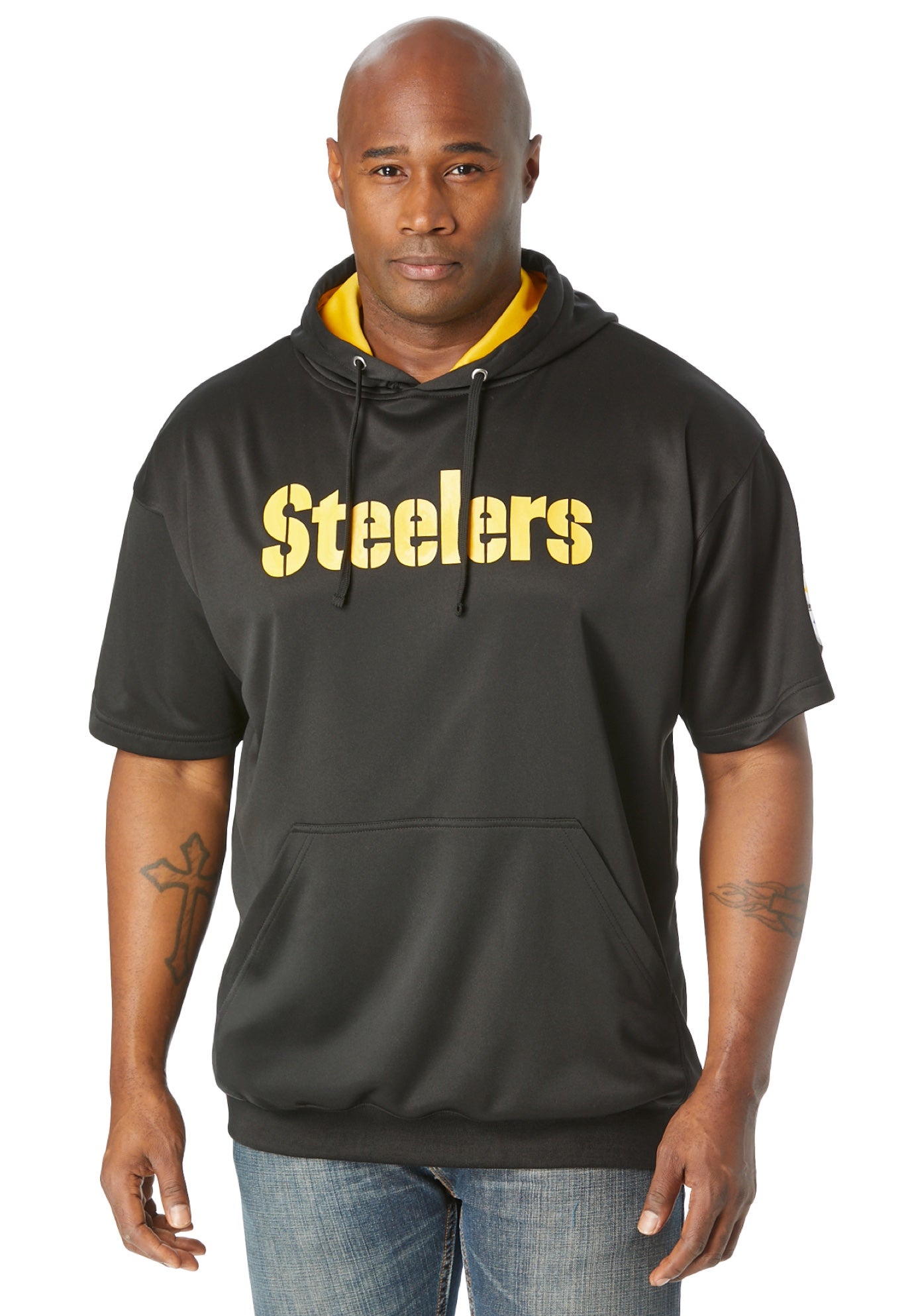 NFL® Short-Sleeve Fleece Hoodie | Fullbeauty Outlet