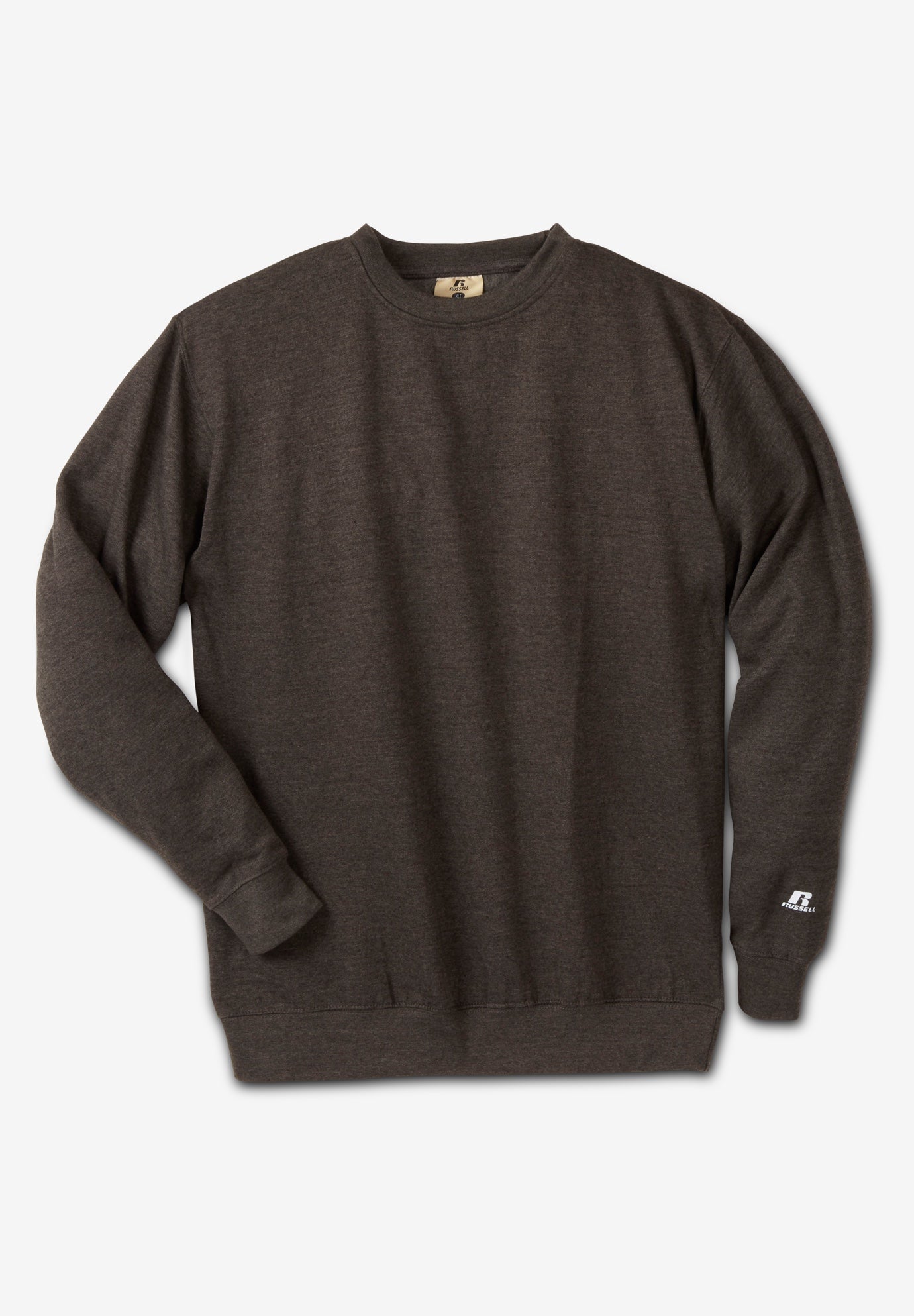 Long-Sleeve Fleece Crewneck Sweatshirt | Fullbeauty Outlet