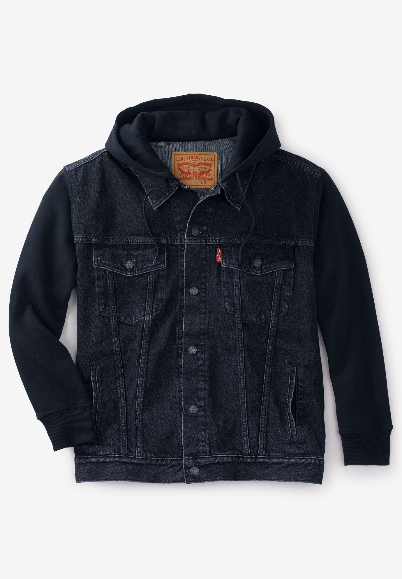 Levis hooded jean jacket Clearance