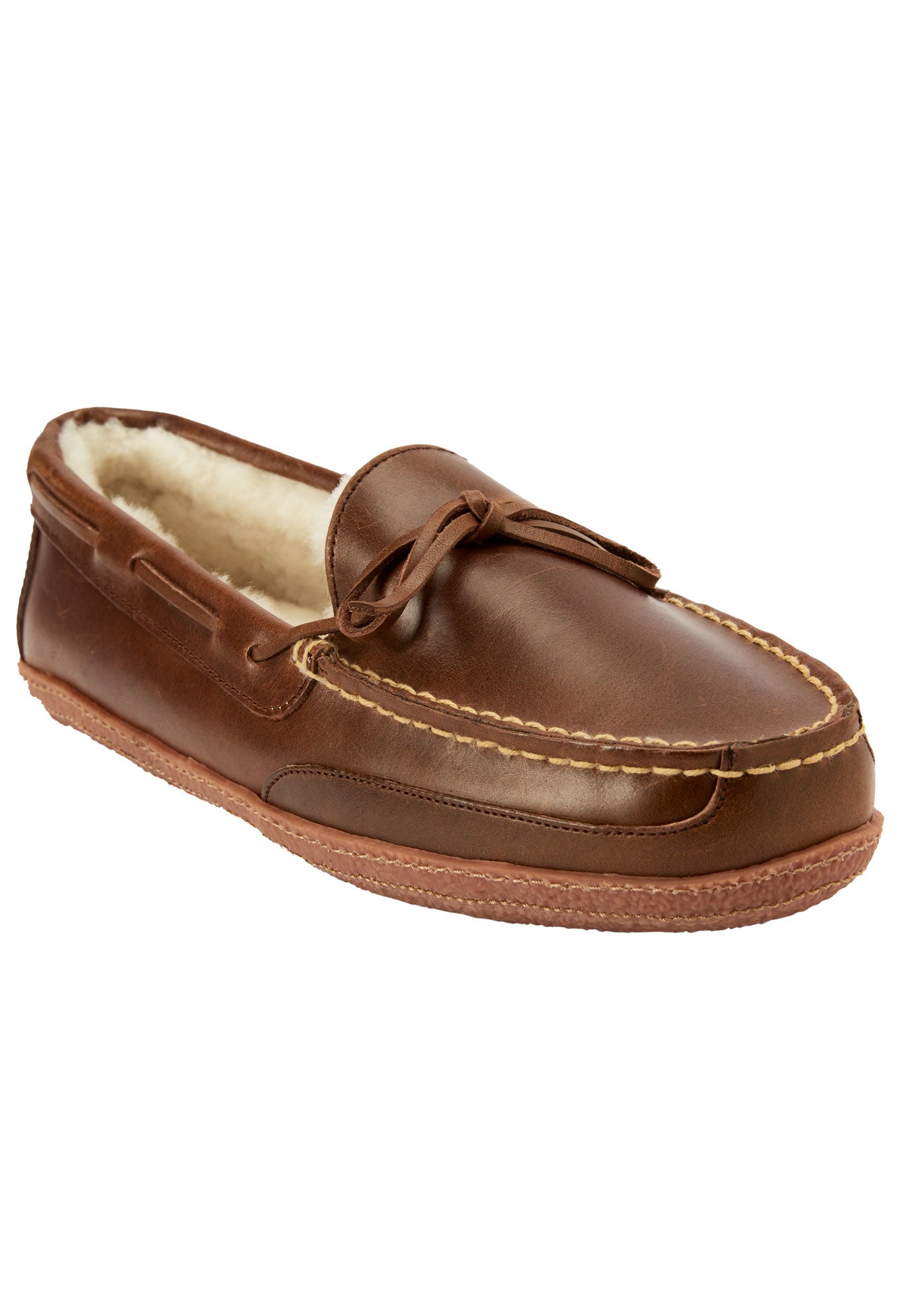 shearling lined moccasins