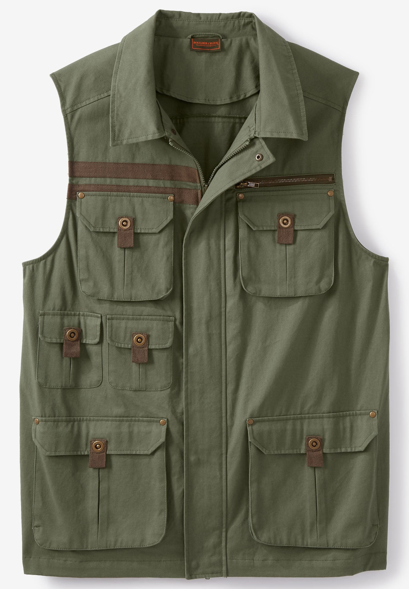 Multi Pocket Vest By Boulder Creek Fullbeauty