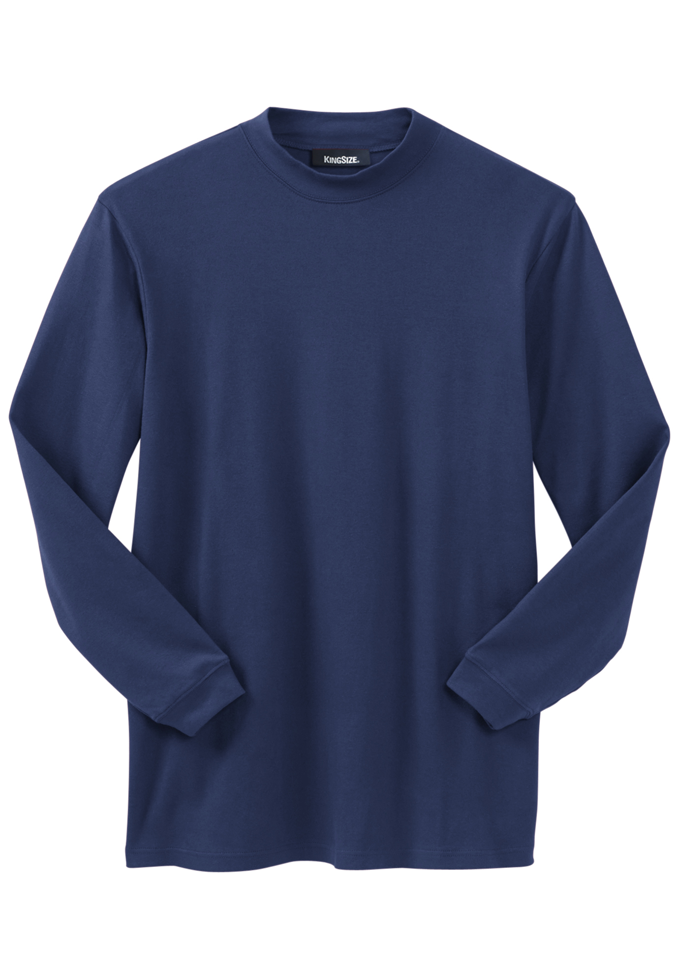 Download Mock Turtleneck Long-Sleeve Cotton Tee | Plus Size Shirts | Full Beauty