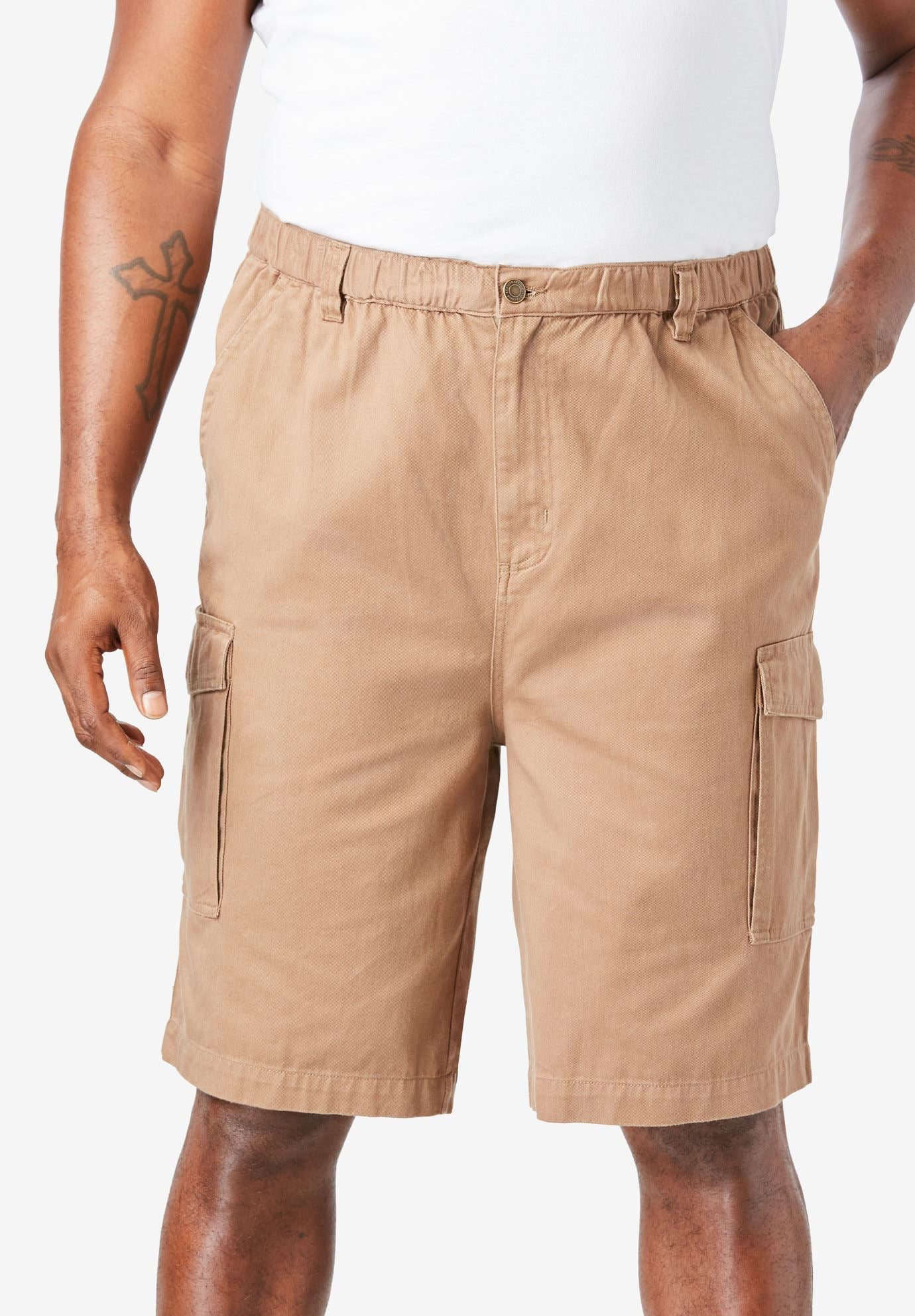 womens cargo shorts with elastic waist