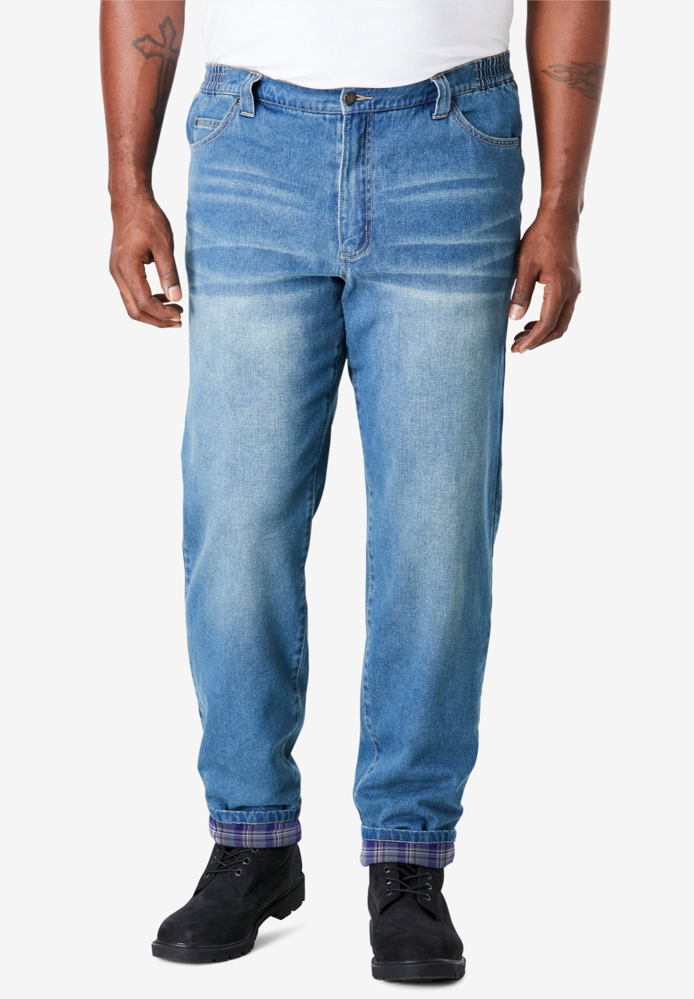 Liberty Blues™ Flannel Lined SideElastic Jeans Fullbeauty Outlet