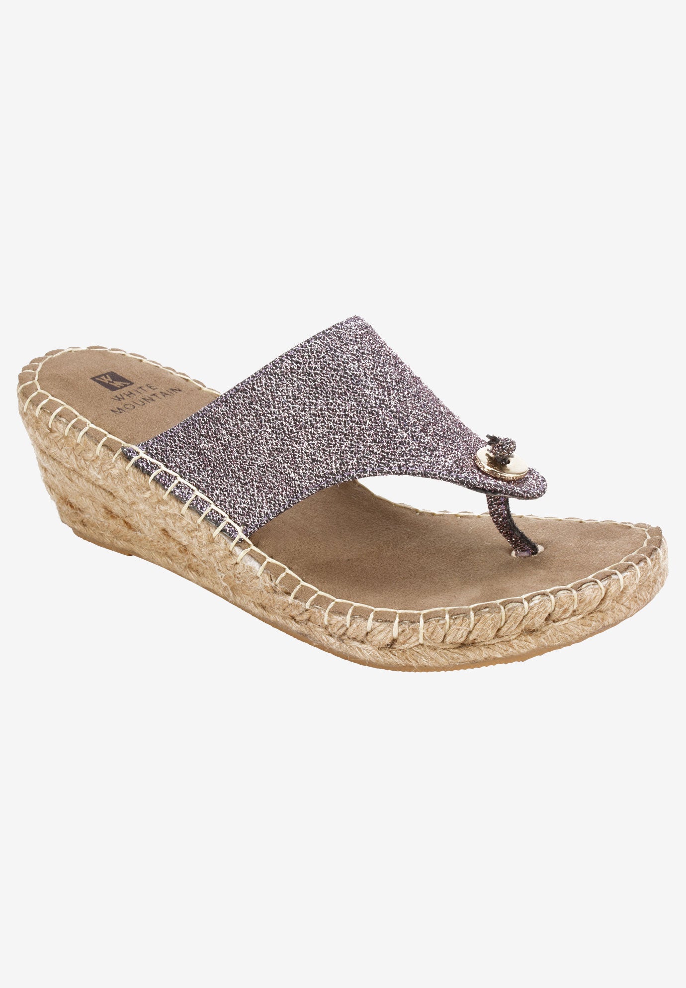white mountain rose gold sandals