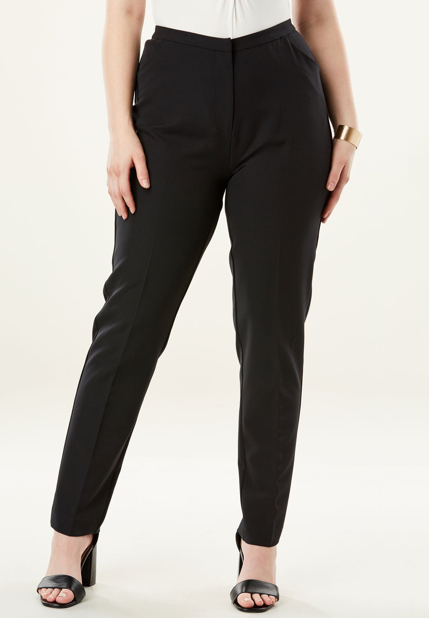 Dressy TaperedLeg Trouser Plus Size Pants Full Beauty