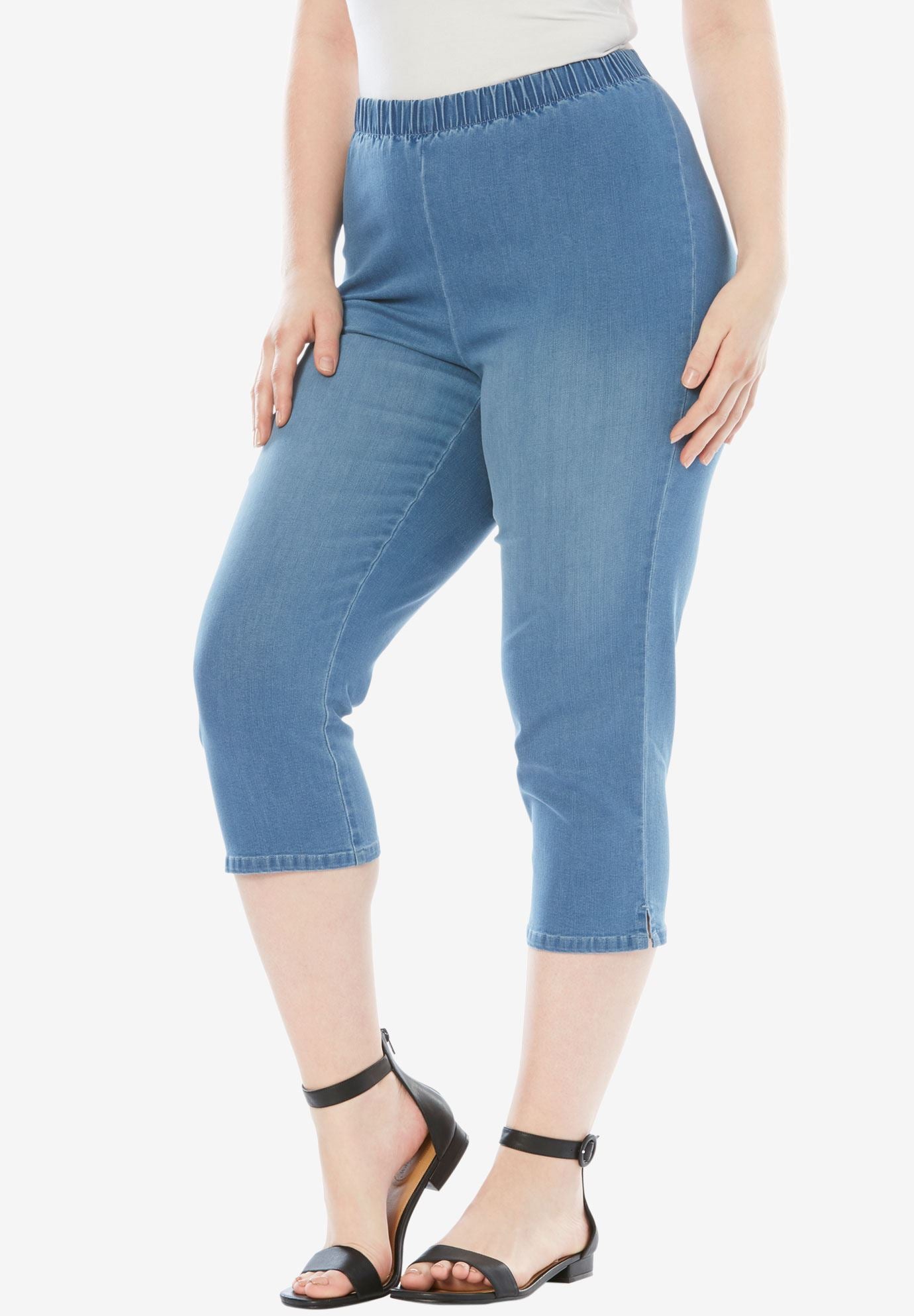 denim capris for women
