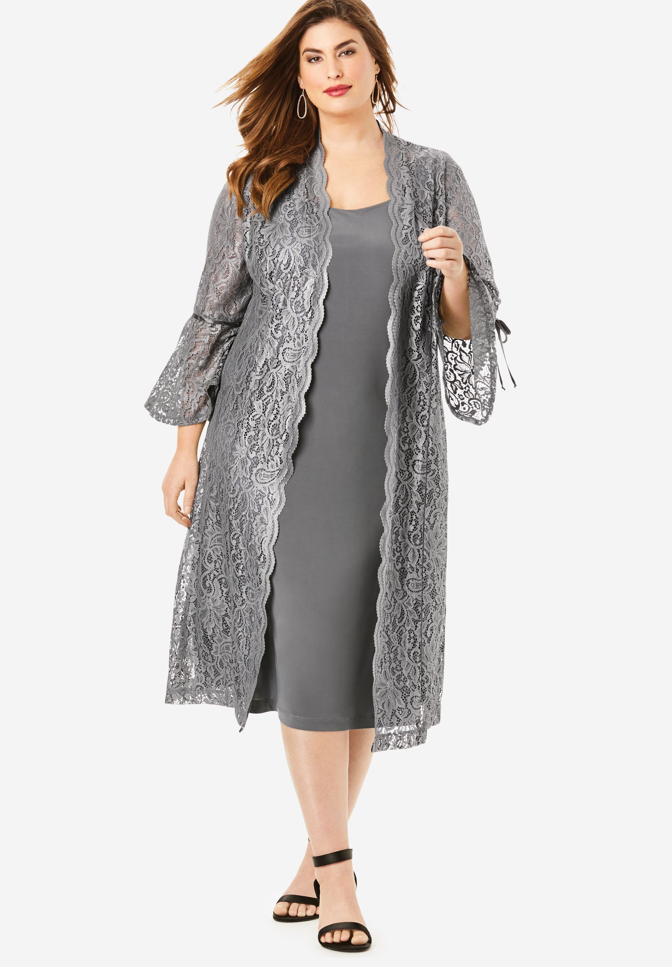 Dresses with duster jackets clearance