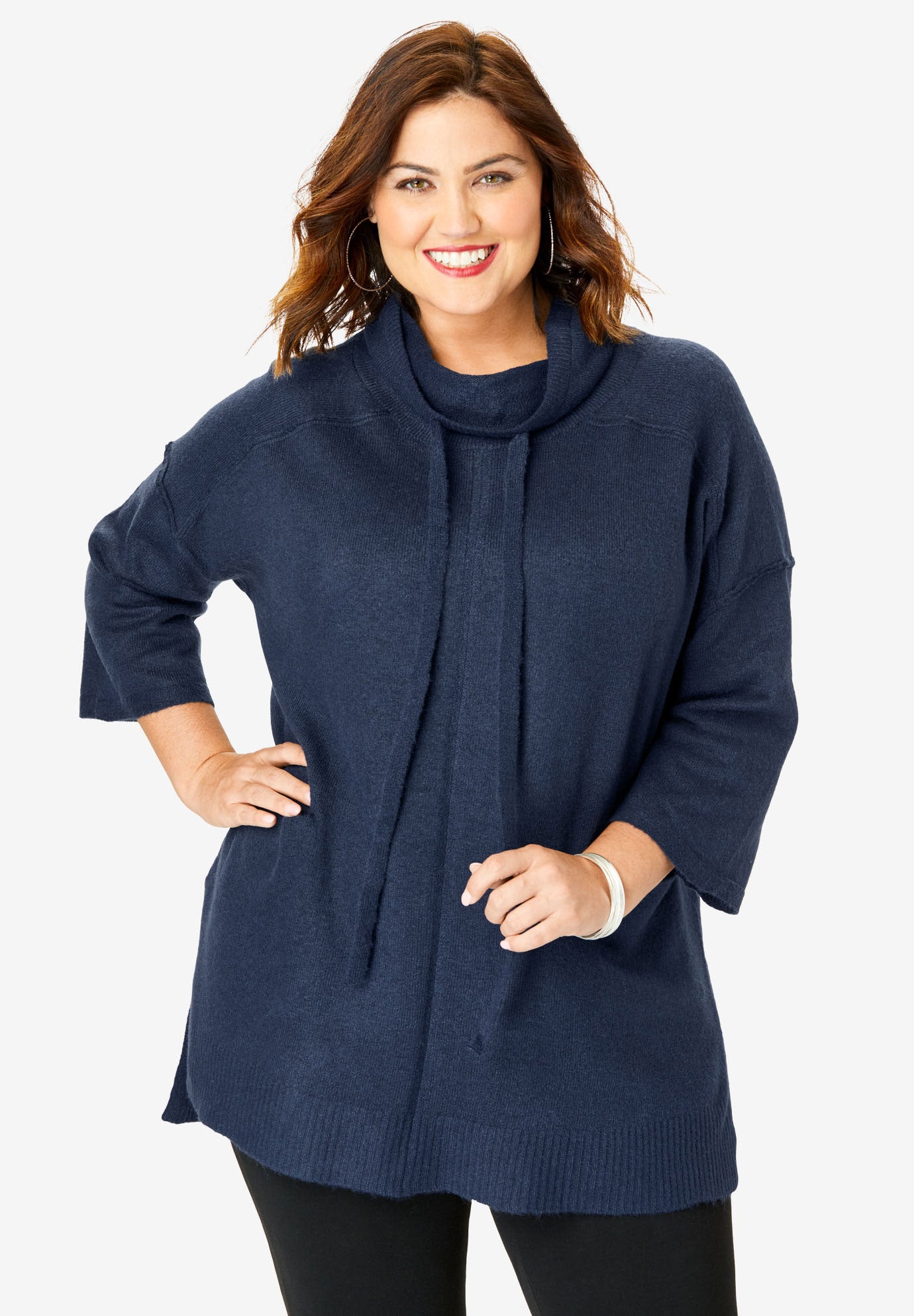 Soft Luxe CowlNeck Sweater Plus Size Sweaters & Cardigans Fullbeauty