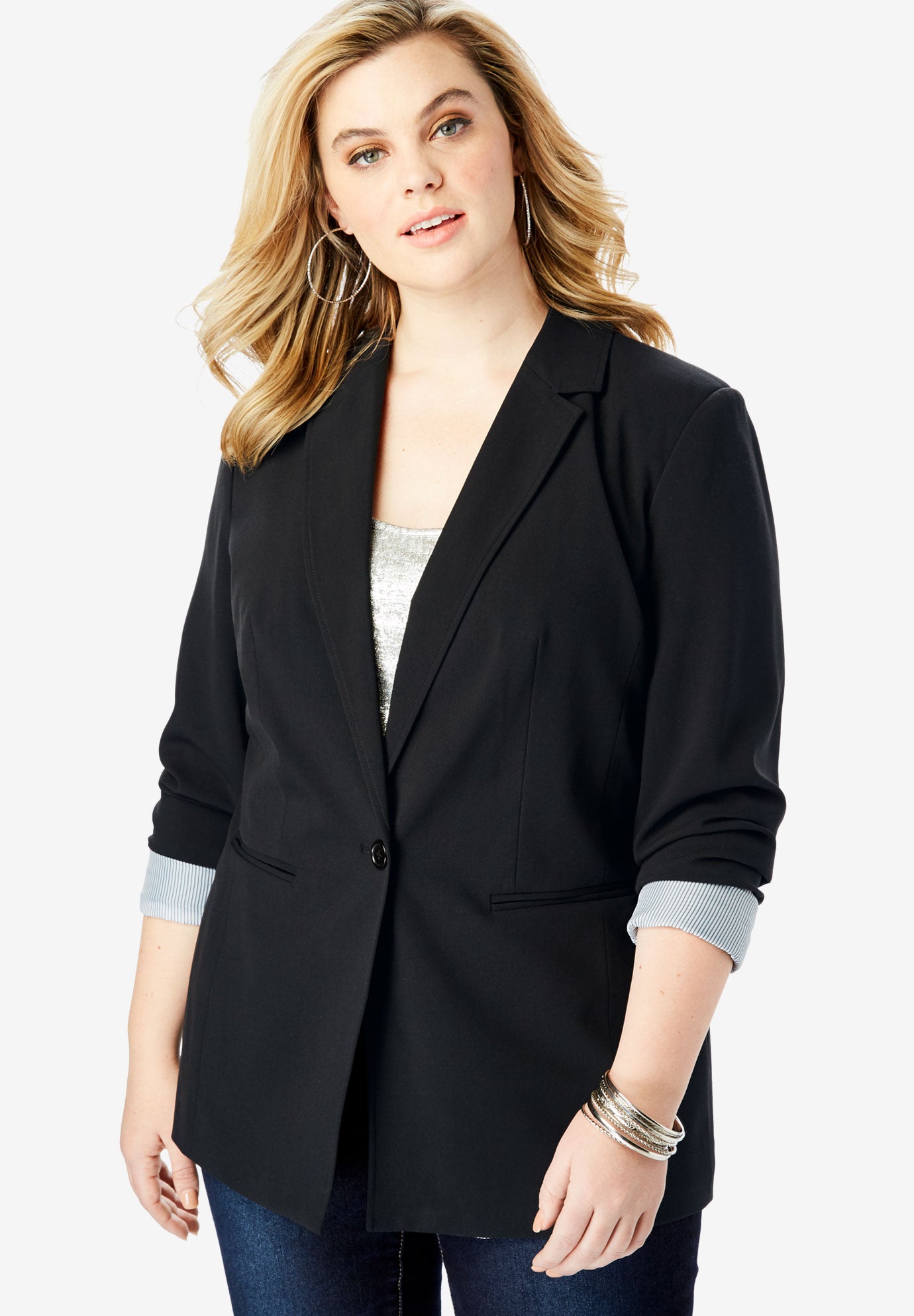 Modern Stretch Blazer Plus Size Jackets & Blazers Full Beauty