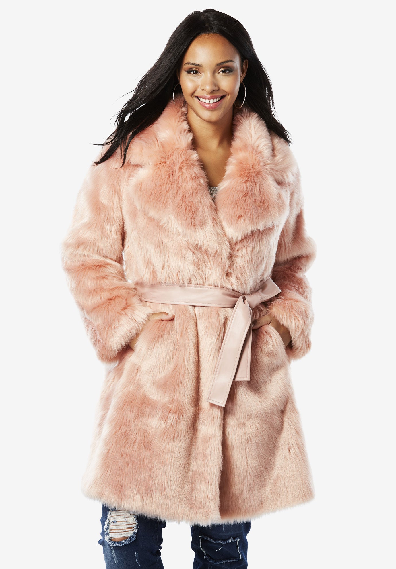 Donna salyers faux fur coats