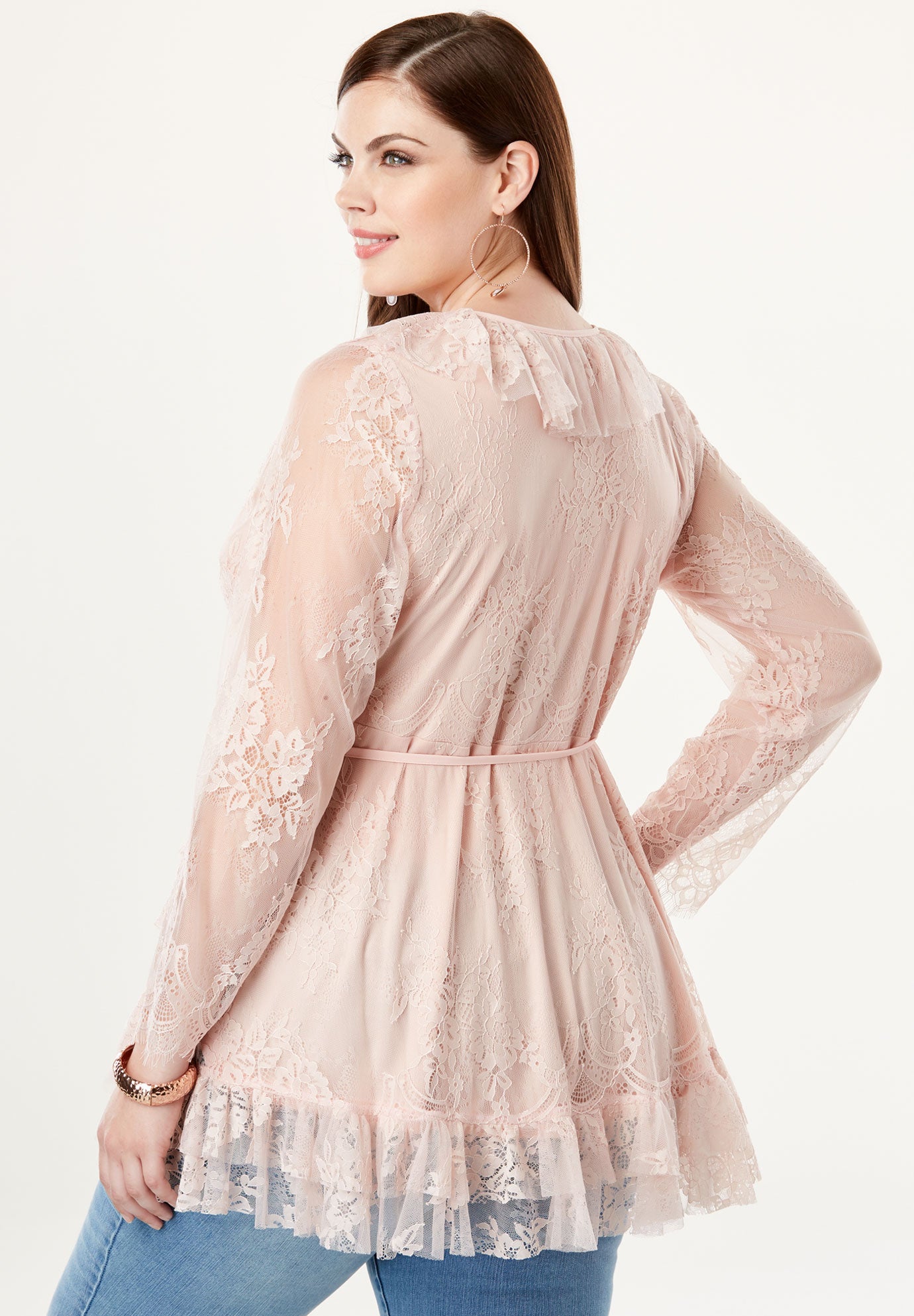 Lace Wrap Blouse | Fullbeauty Outlet