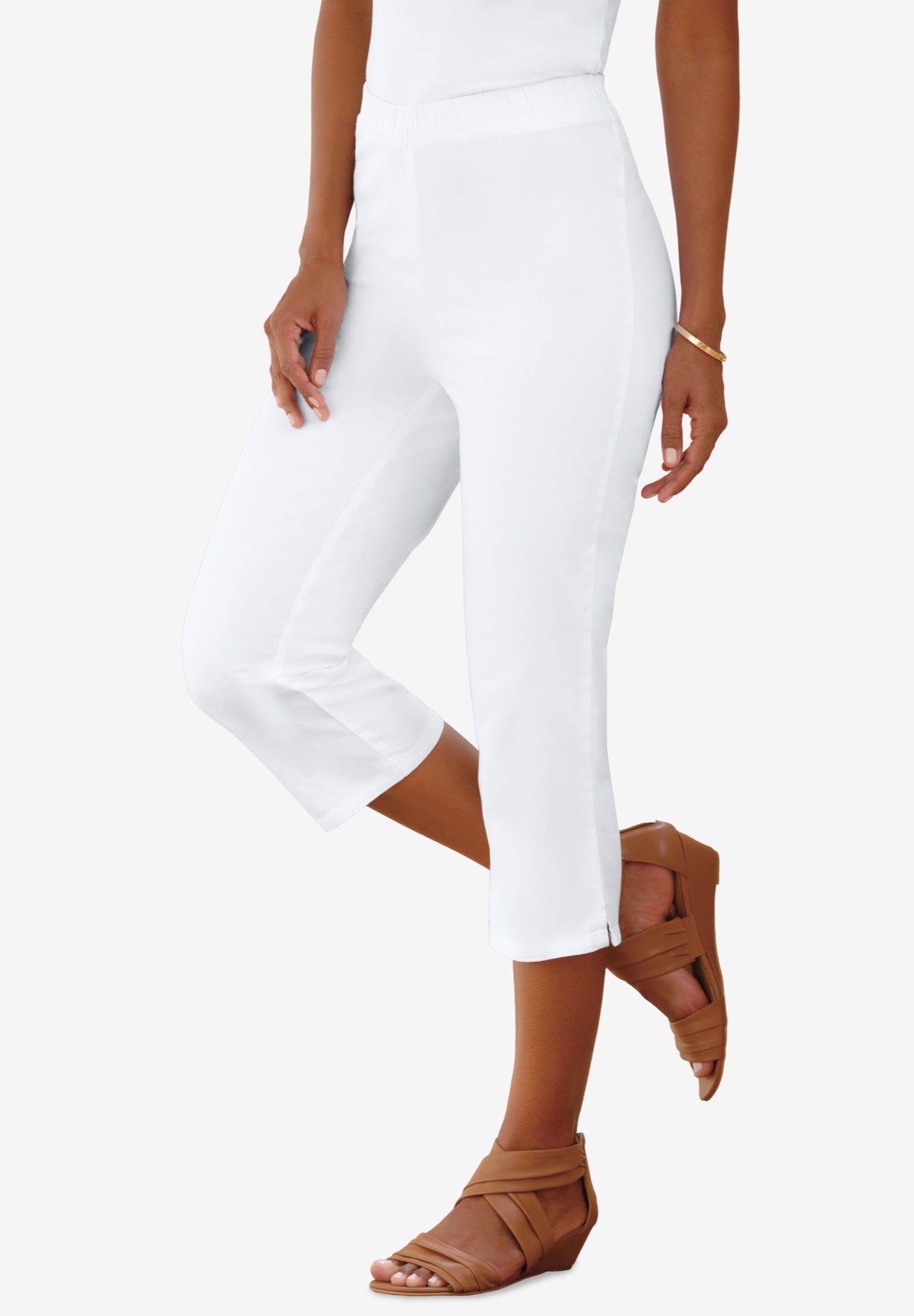 pull on stretch capris