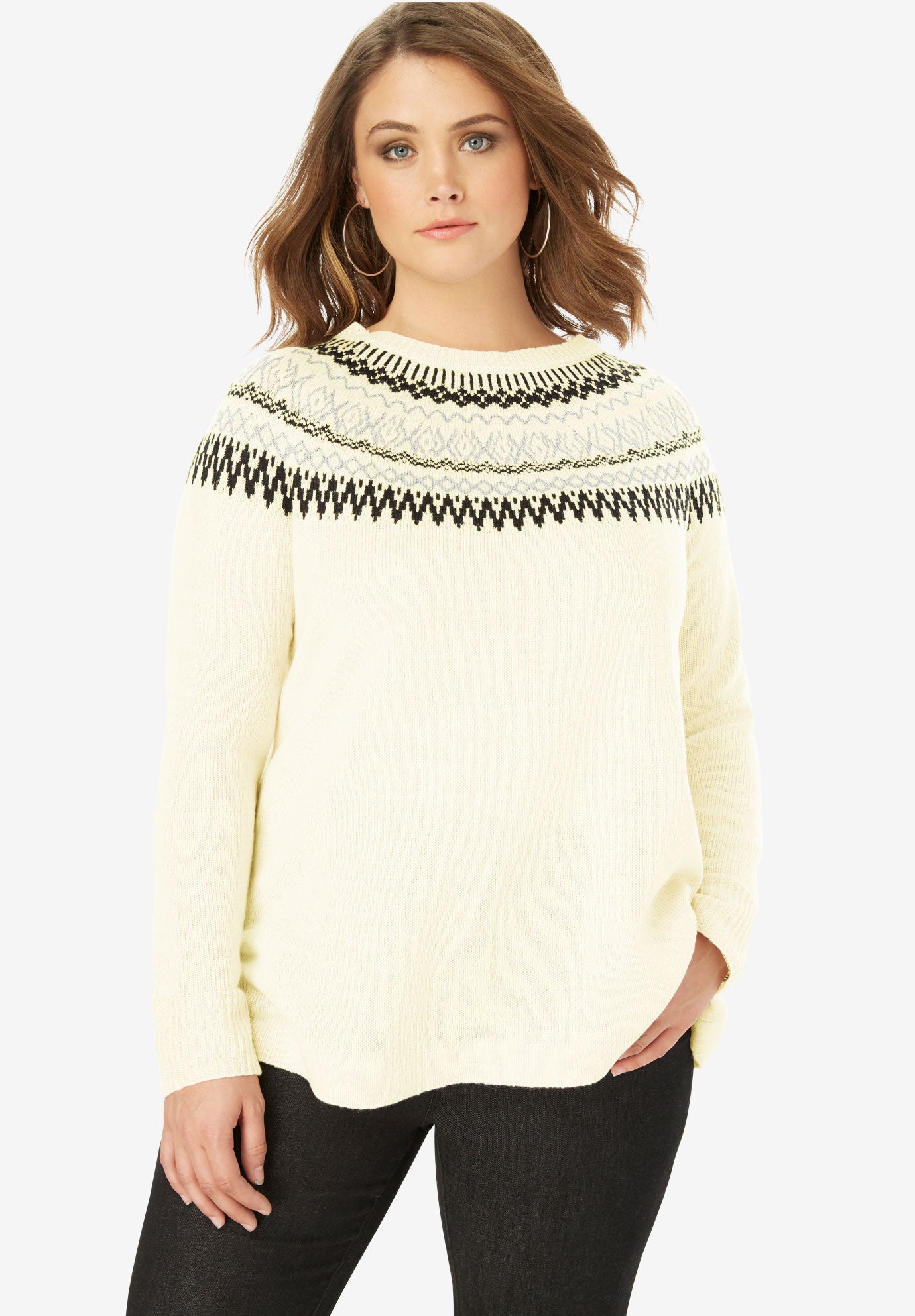 la ligne fair isle sweater