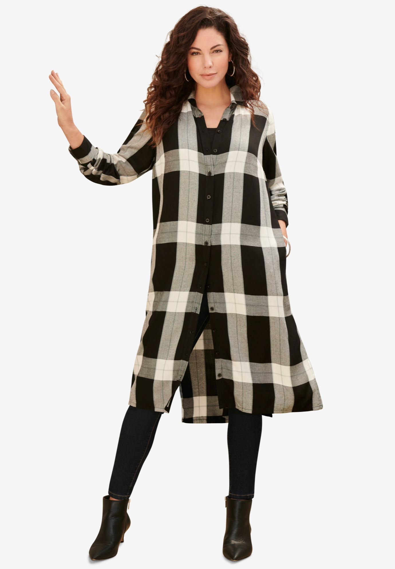 Button-Front Ultra Tunic, 