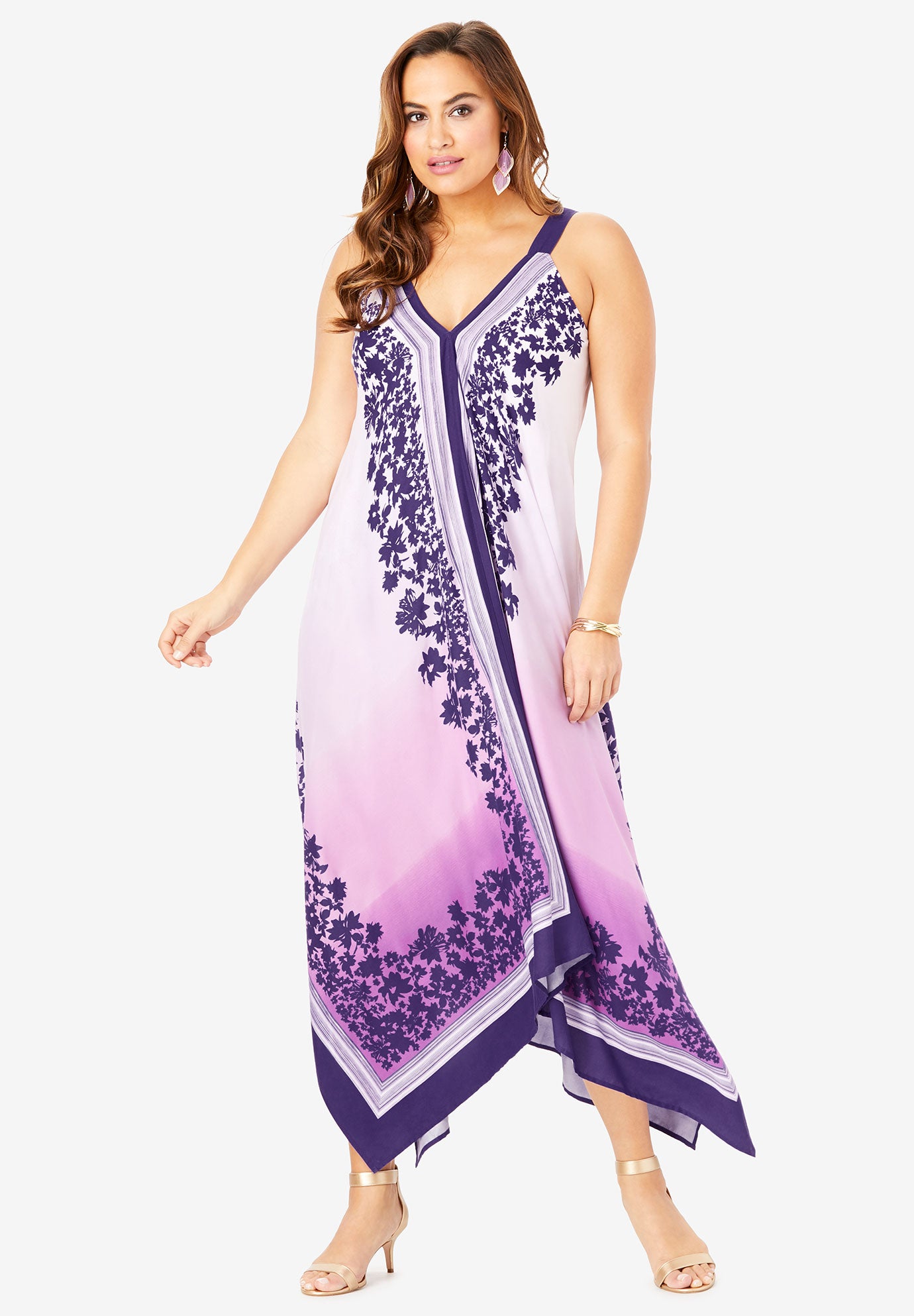 scarf print maxi