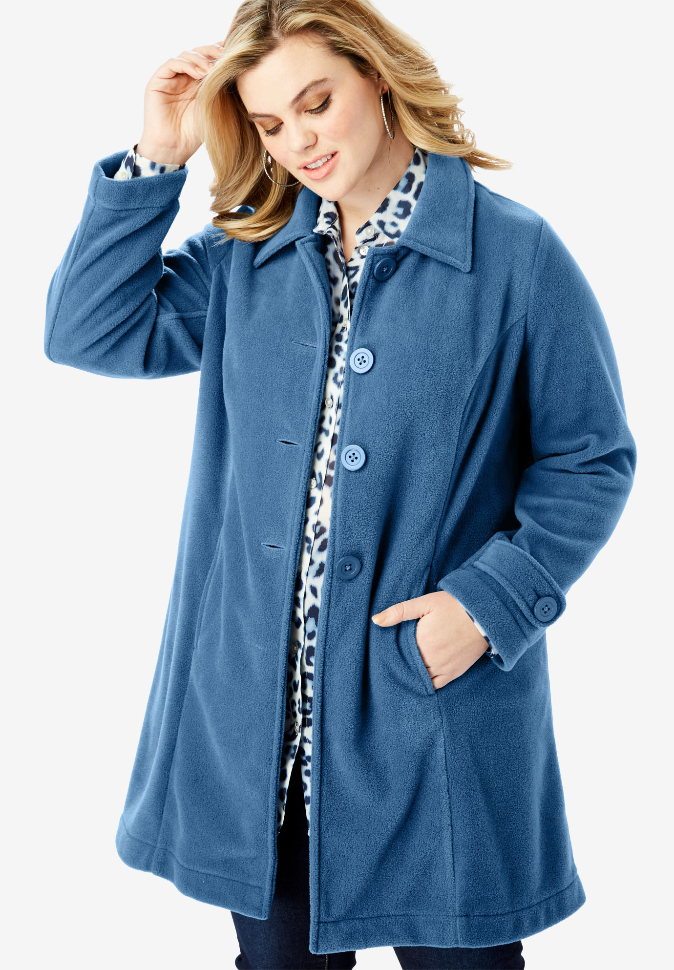 Plush Fleece Jacket | Plus Size Coats & Jackets | Full Beauty