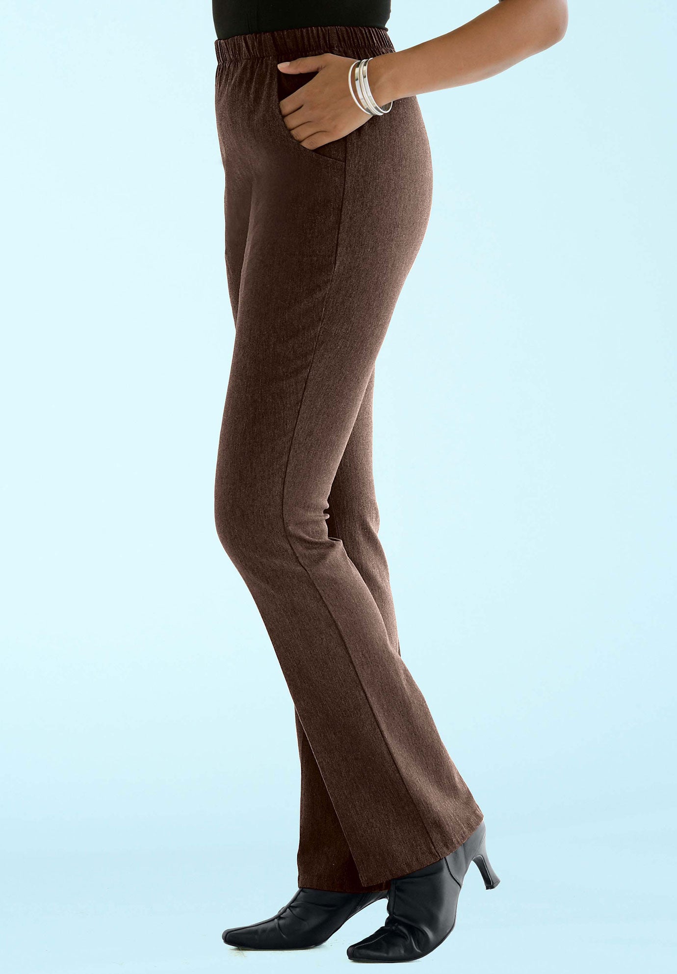 Bootcut Stretch Leggings Plus Size Pants Full Beauty