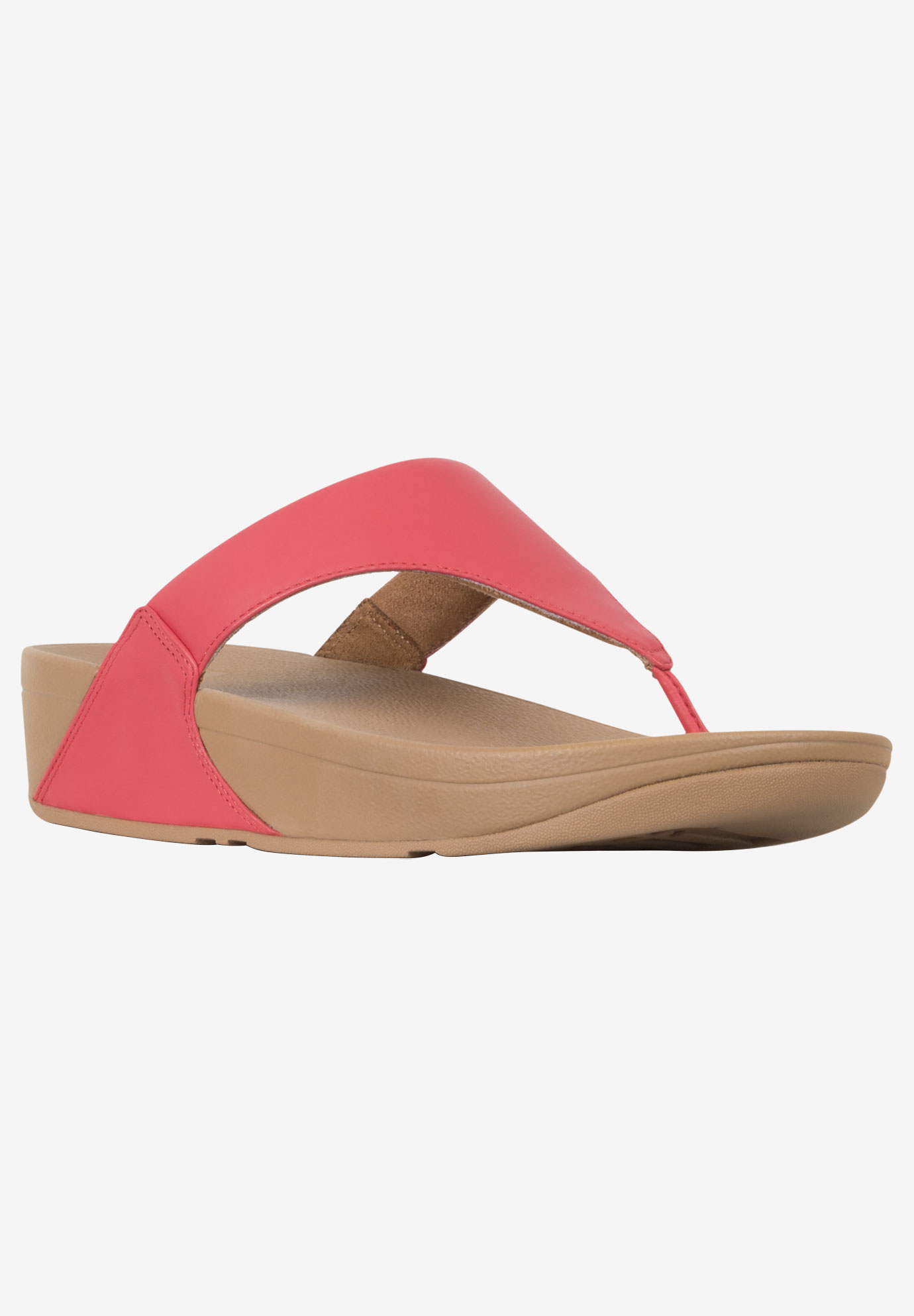 Lulu Leather Toe Post Sandal by FitFlop| Plus Size Casual Sandals ...