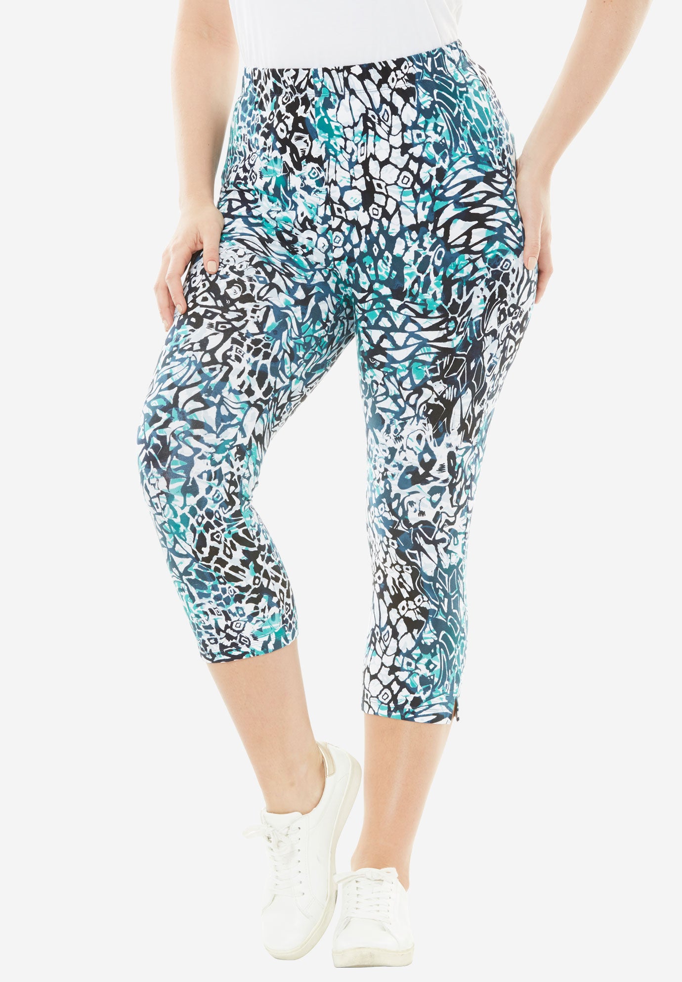 Printed Capri Leggings Fullbeauty Outlet
