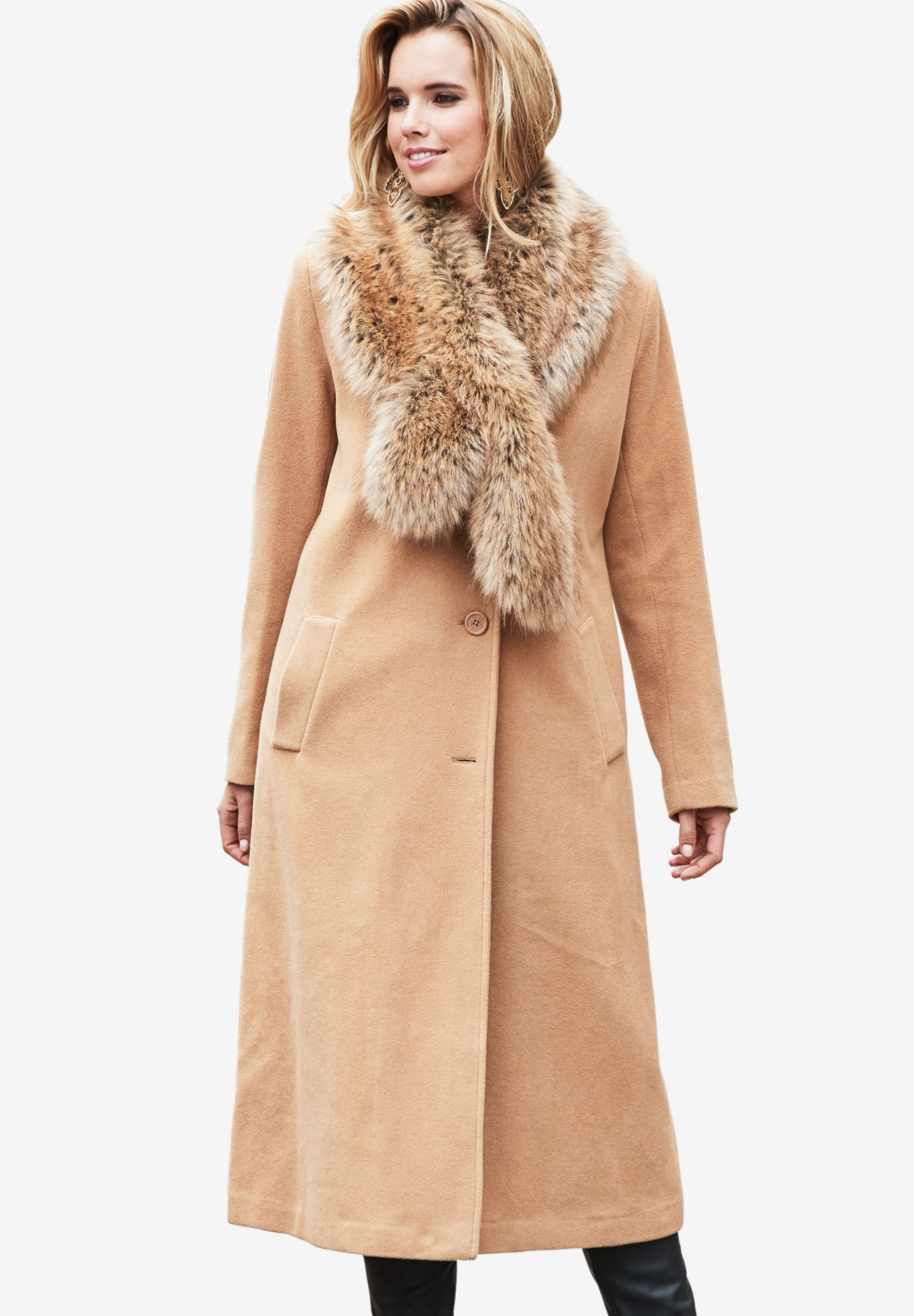 Long Wool Coat | Fullbeauty Outlet