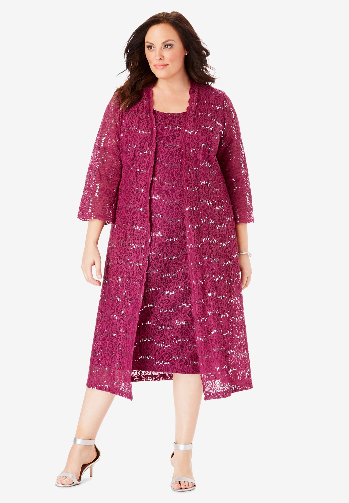 sequin jacket dress
