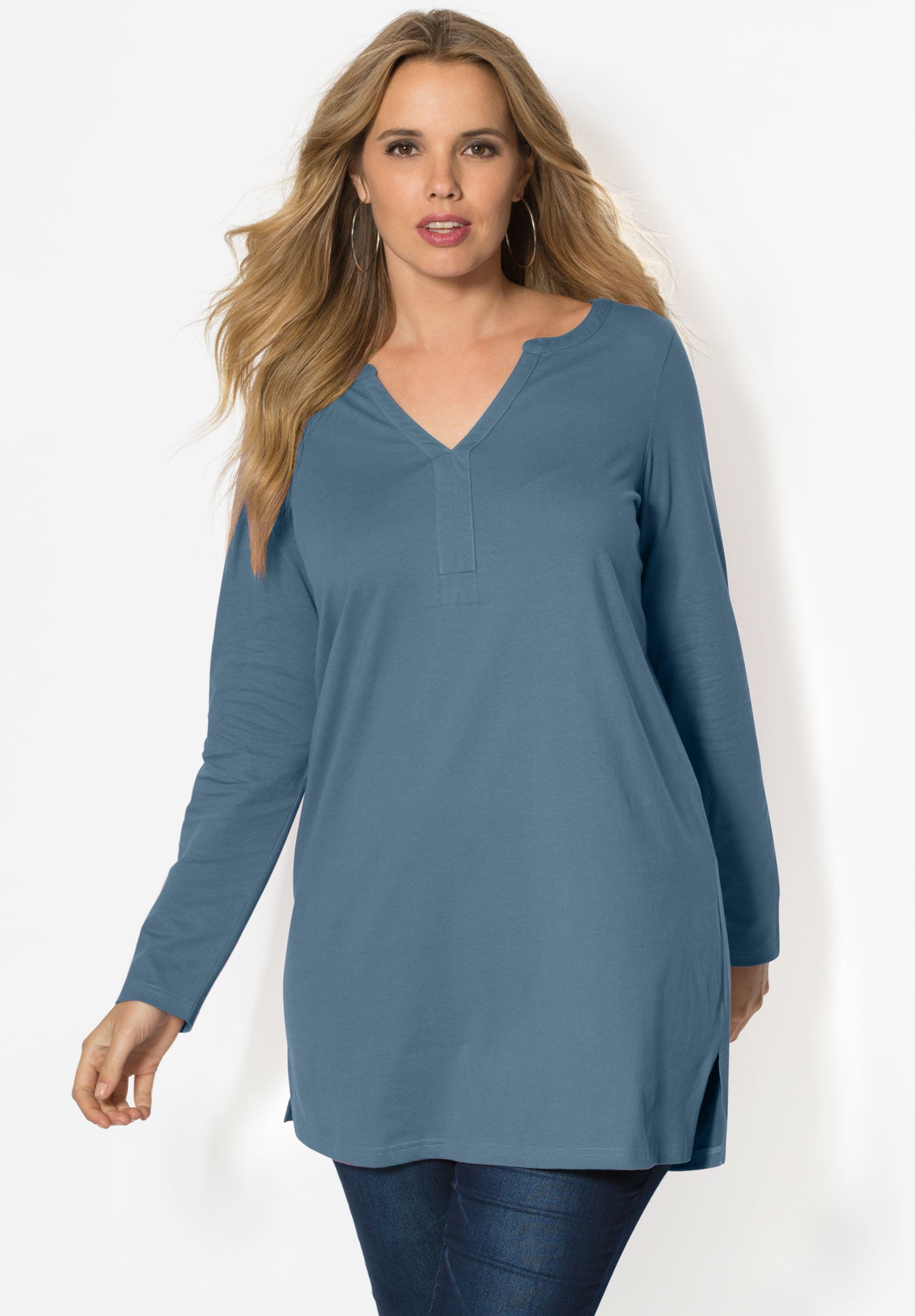 plus size maxi tunic