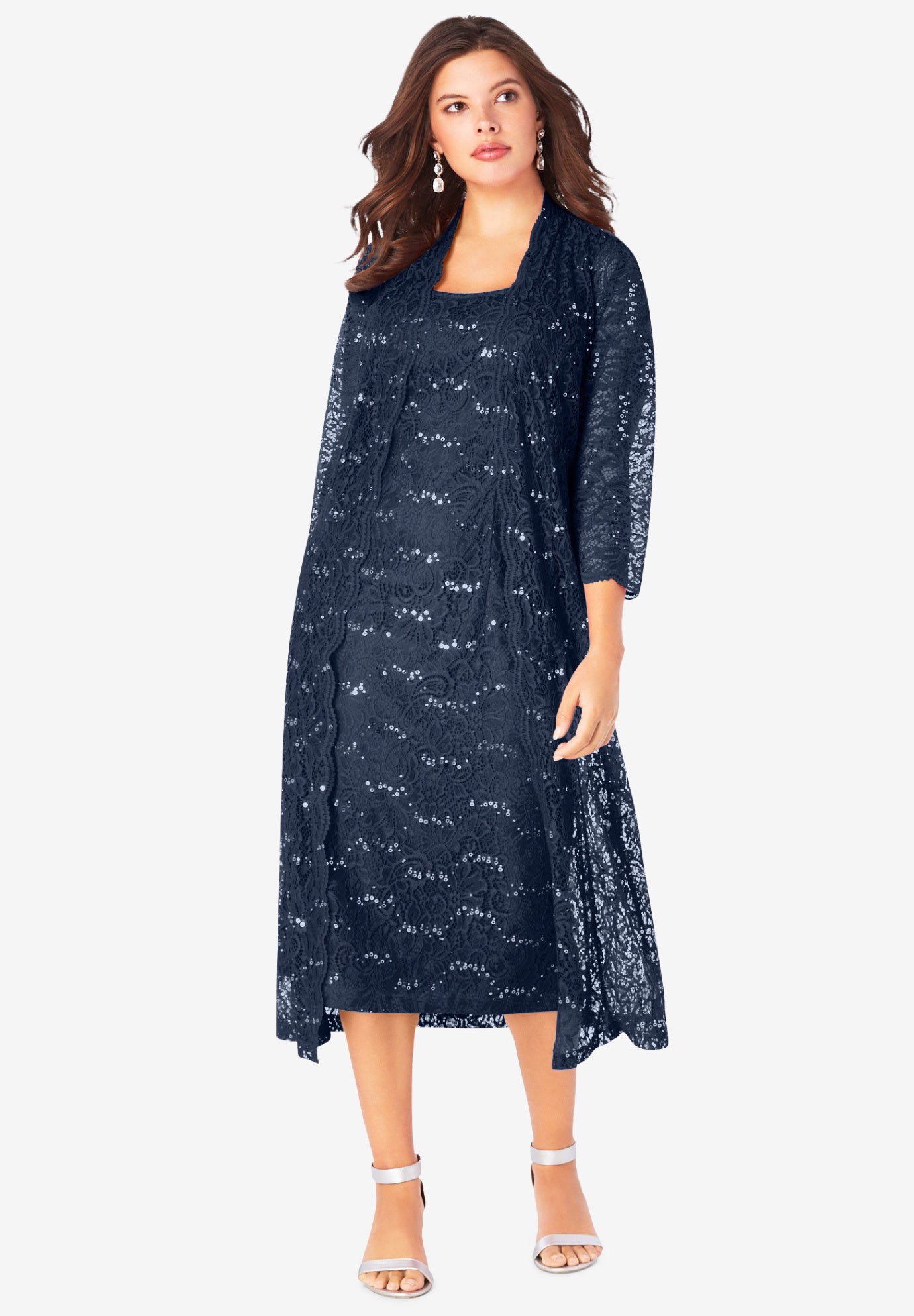 plus size navy occasion dress
