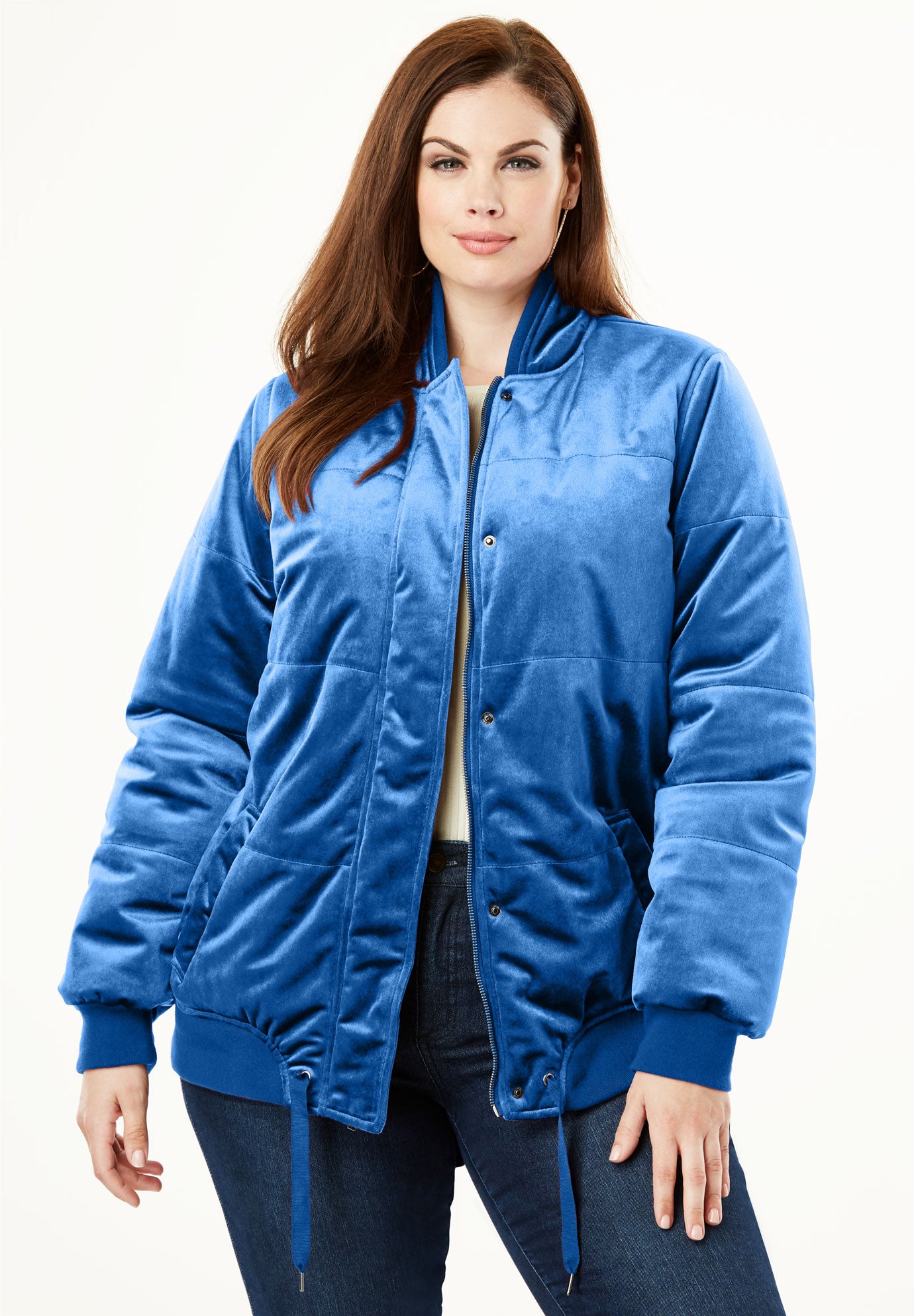 bella dahl velvet puffer jacket