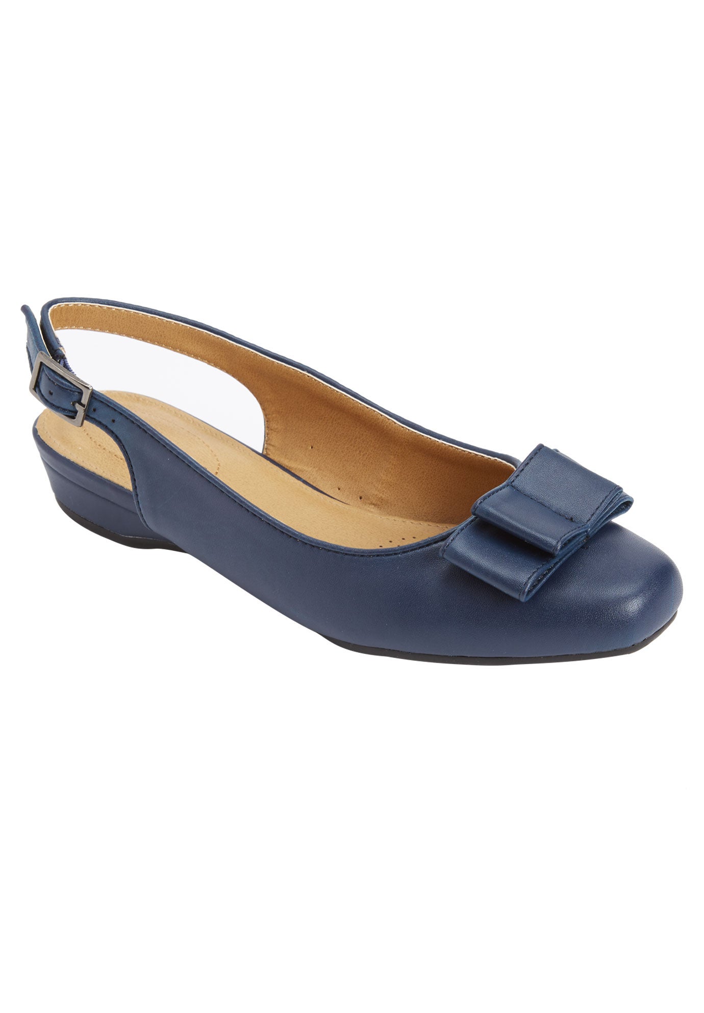 Nikki Slingback Flat By Comfortview Plus Sizeshoes Fullbeauty