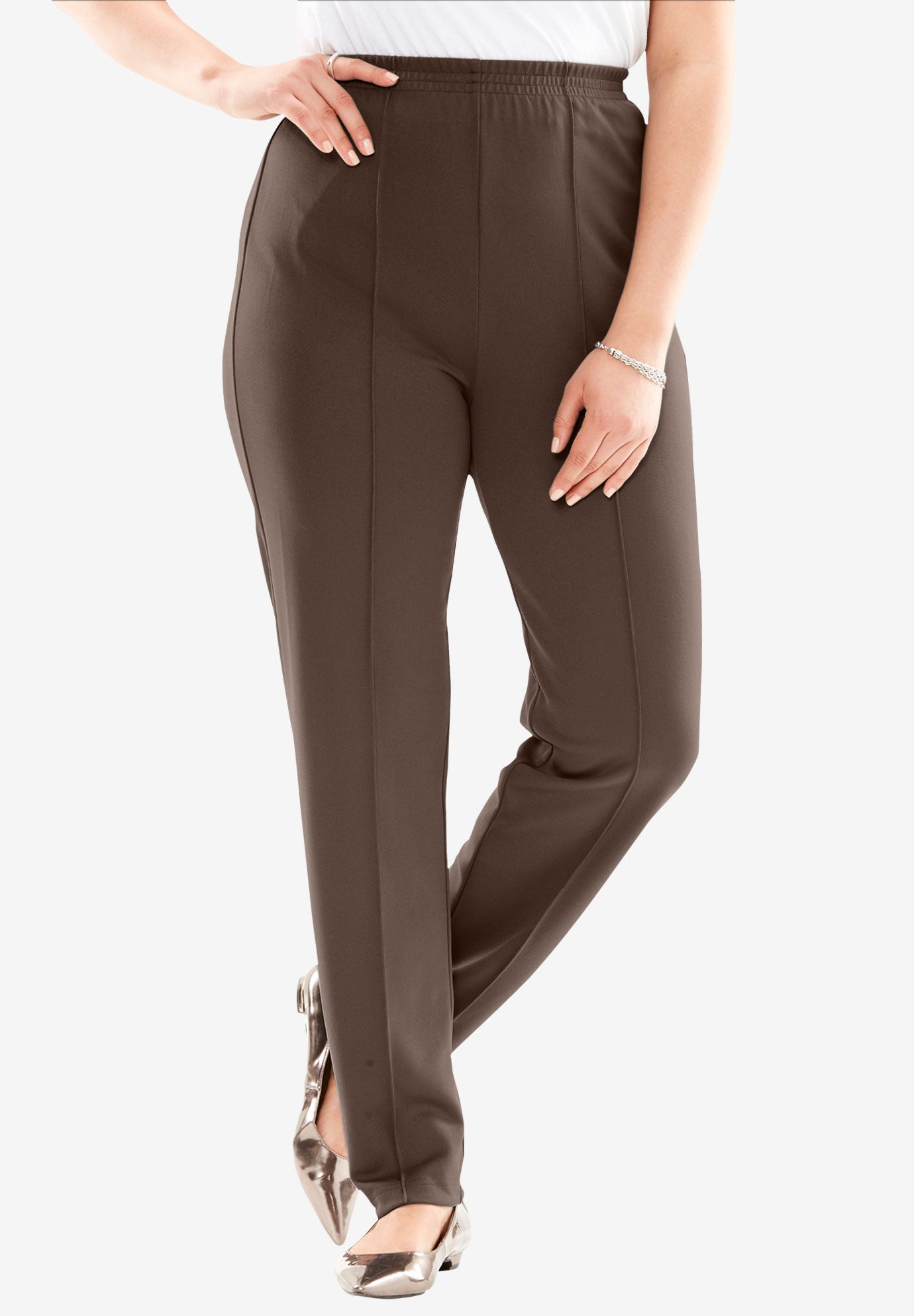 northcrest knit pants plus size