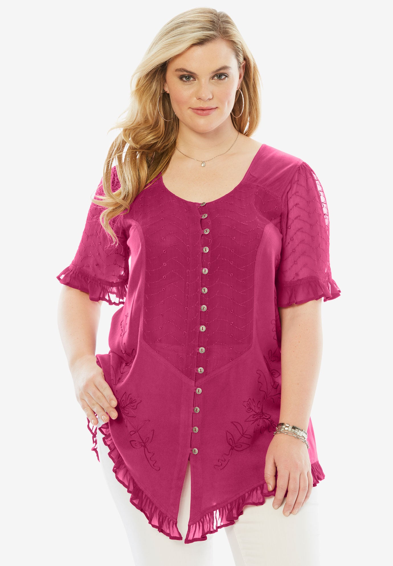 Embroidered Tunic Plus Size Tunics Full Beauty