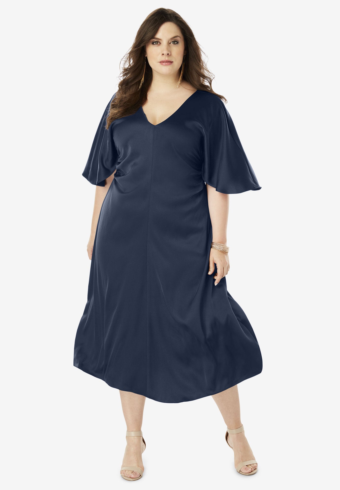 ruched v neck