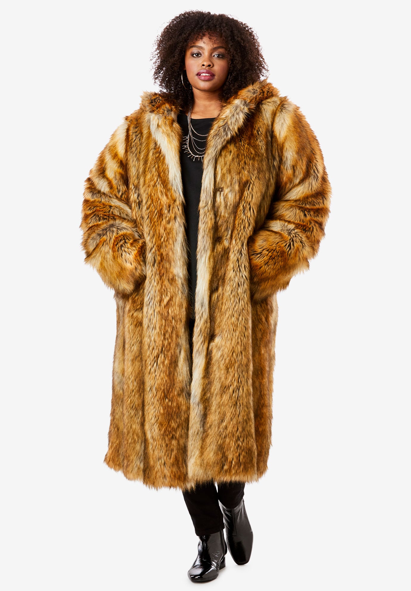 fur with hood