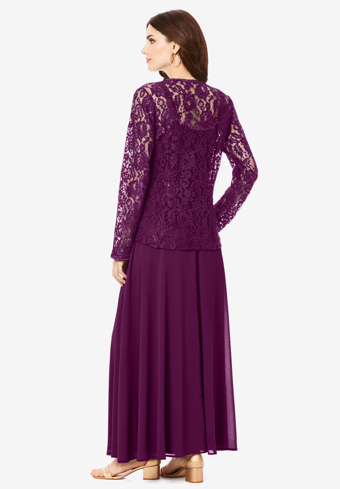 Beaded Lace Jacket Dress Fullbeauty Outlet