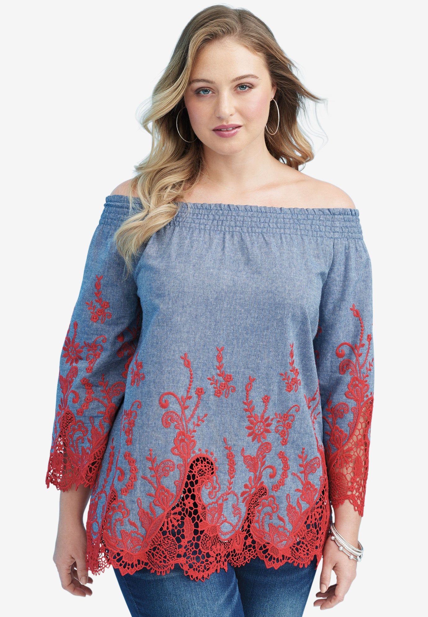 long denim shirt plus size