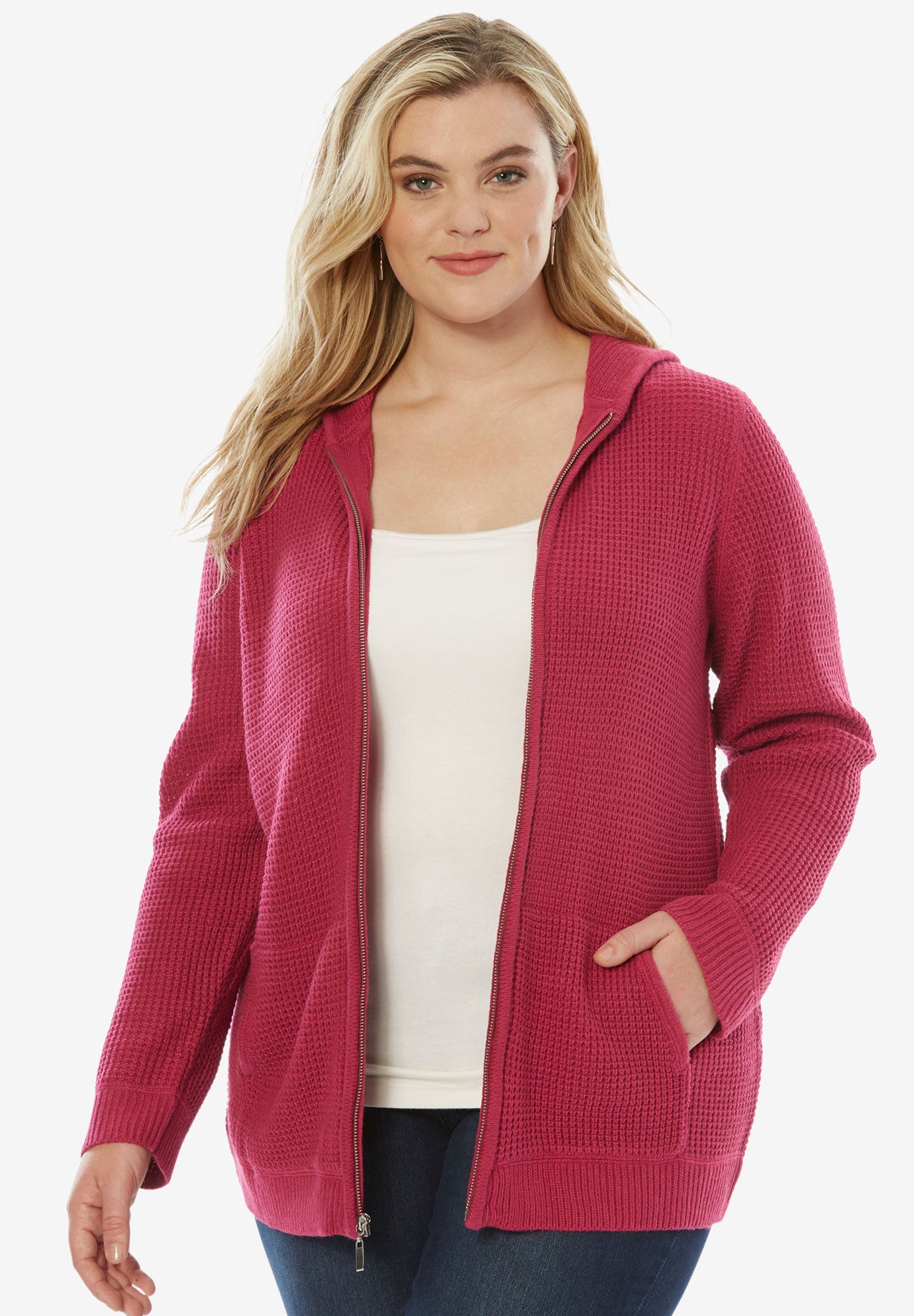 Thermal hoodie cardigan for women free girls klein