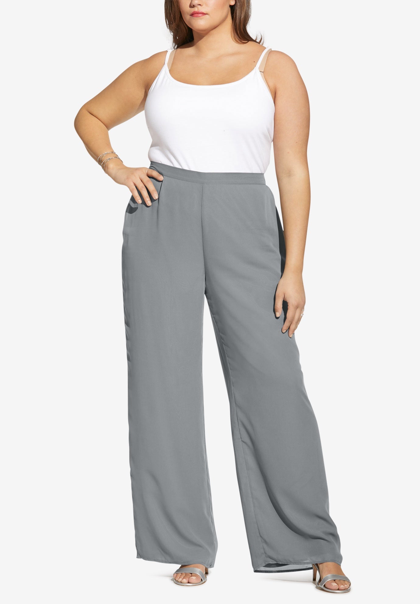 WideLeg Dress Pant Plus Size Work Pants Full Beauty