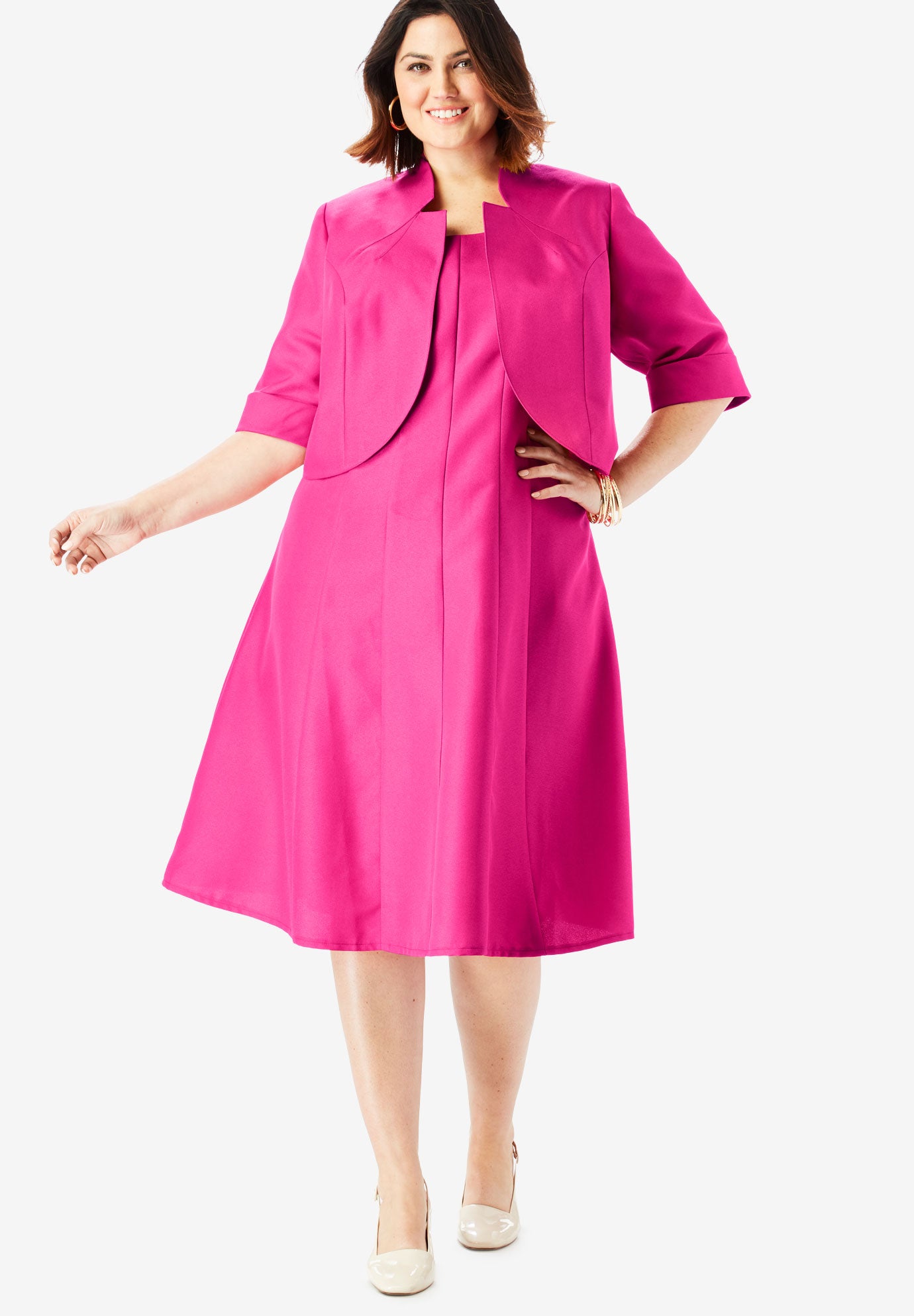 fit and flare coat dress