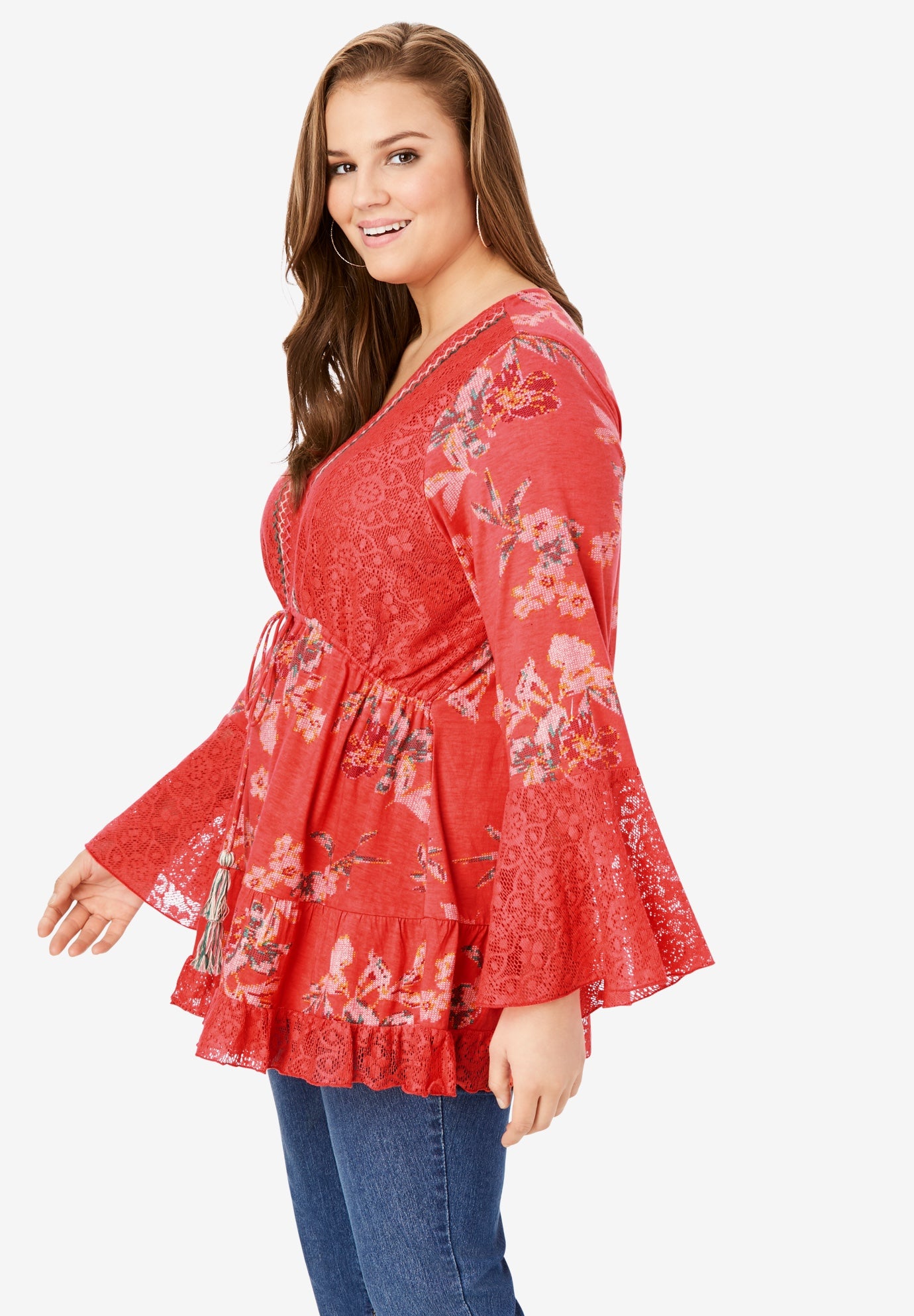 Embroidered Peasant Tunic Fullbeauty Outlet
