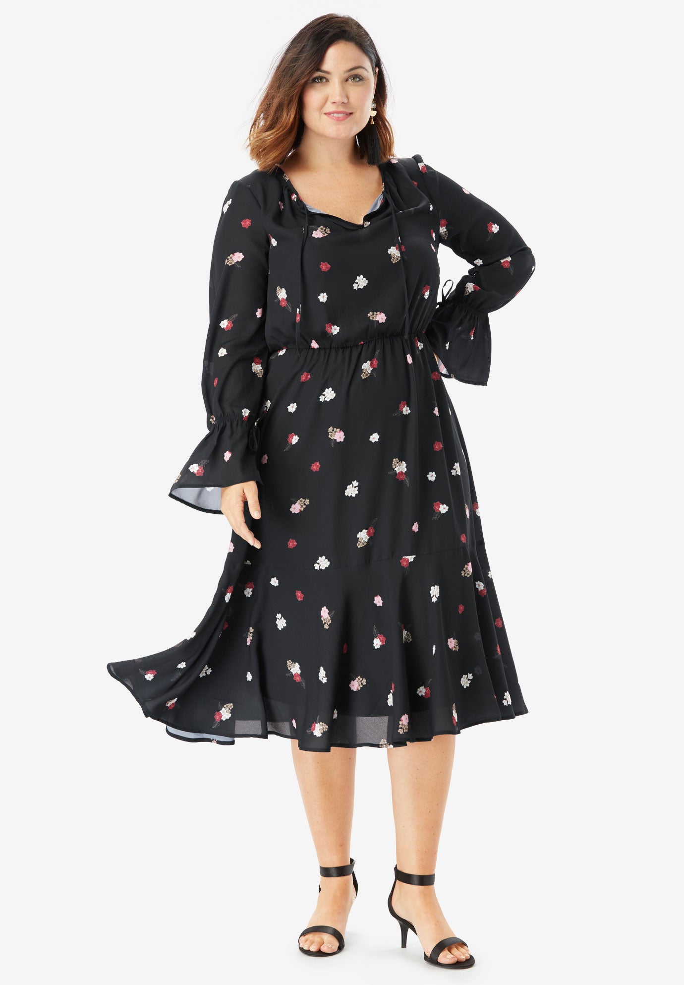 bubble georgette dress