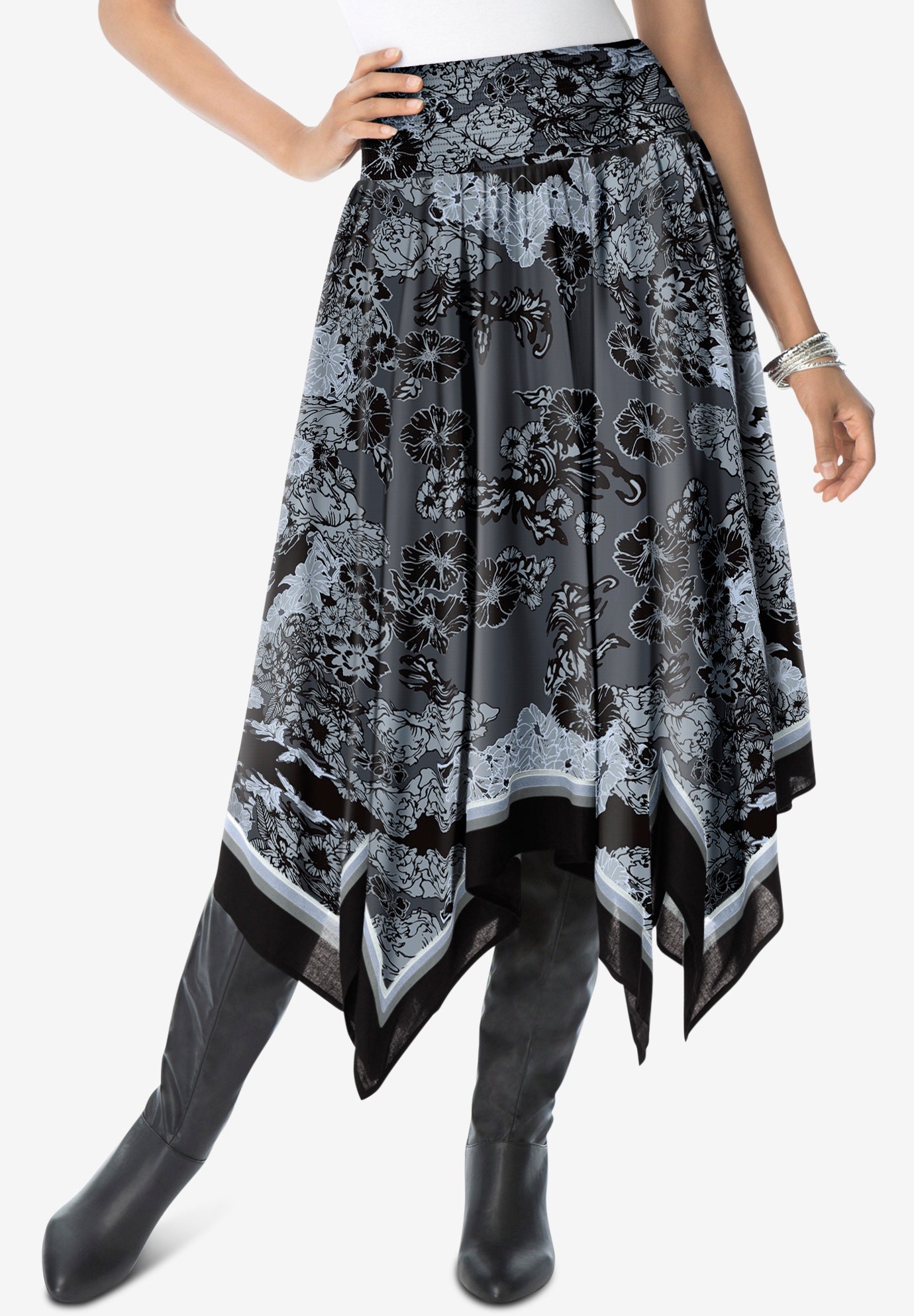 Handkerchief Hem Skirt Fullbeauty Outlet