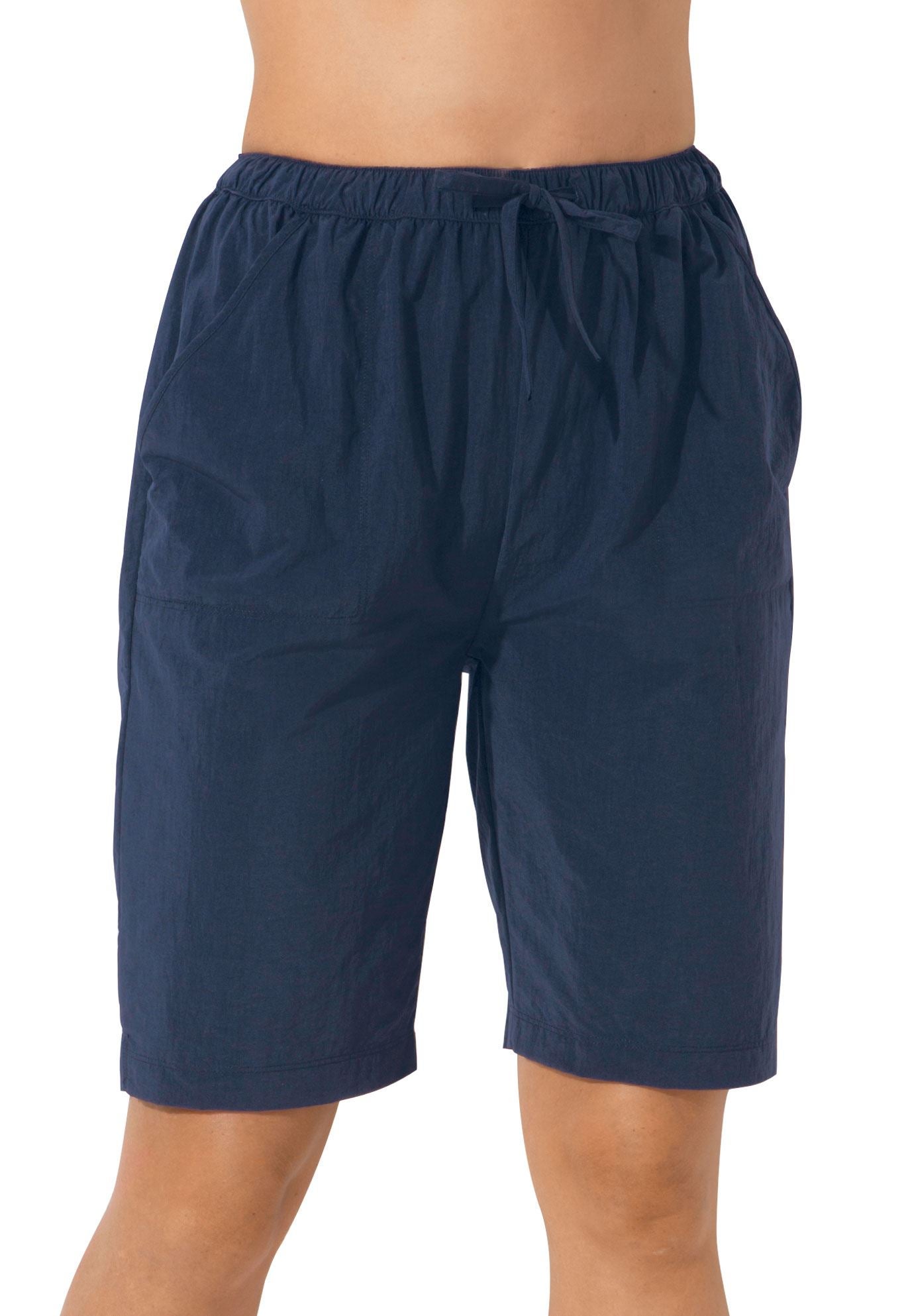 Taslon® Swim Board Shorts with BuiltIn Brief Plus Size Swim Bottoms