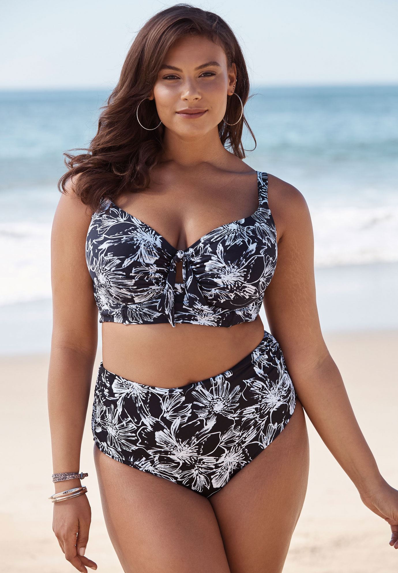Longline Bikini Top Plus Size Active & Swimwear Full Beauty