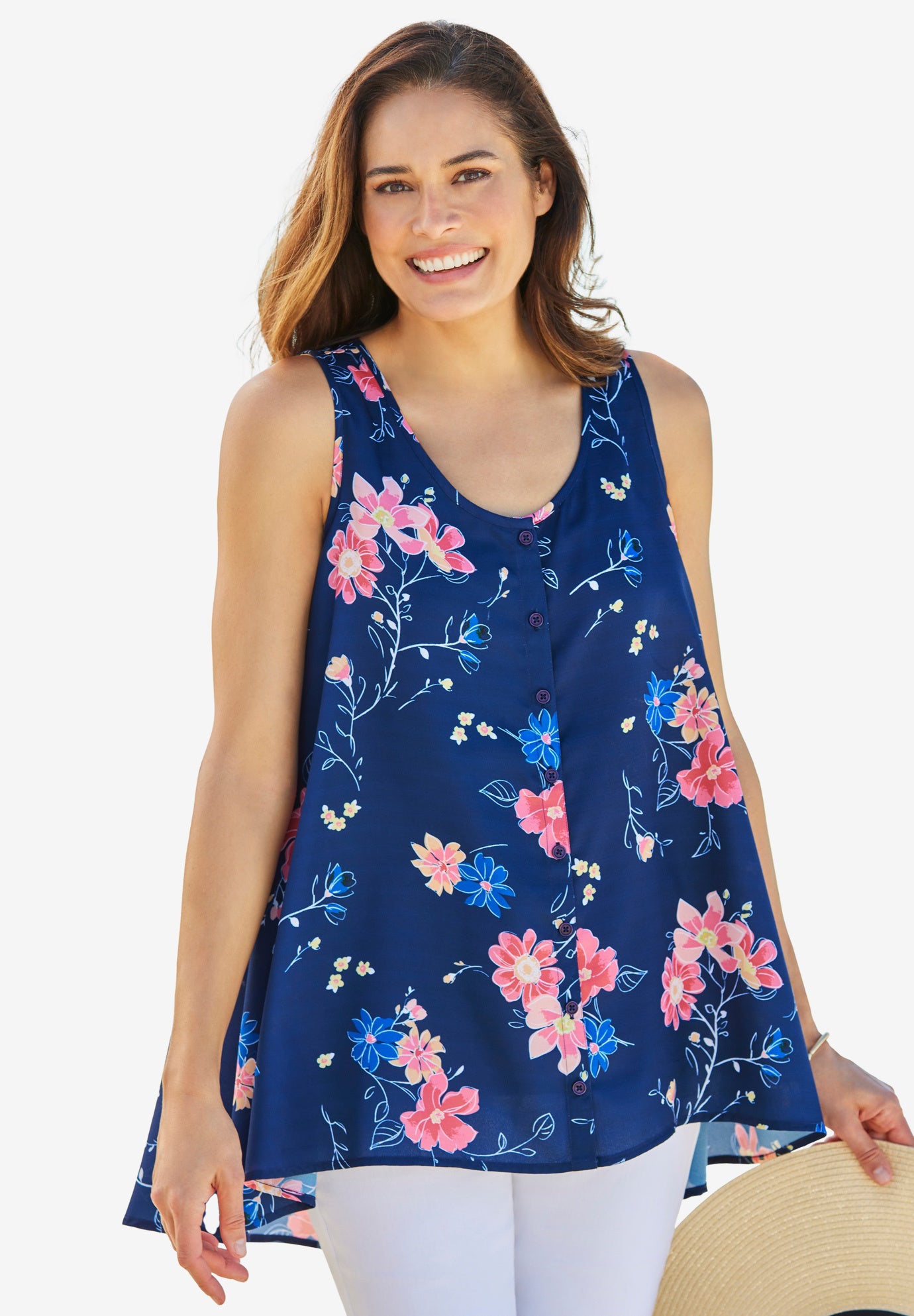 HighLow Button Front Tank Fullbeauty Outlet