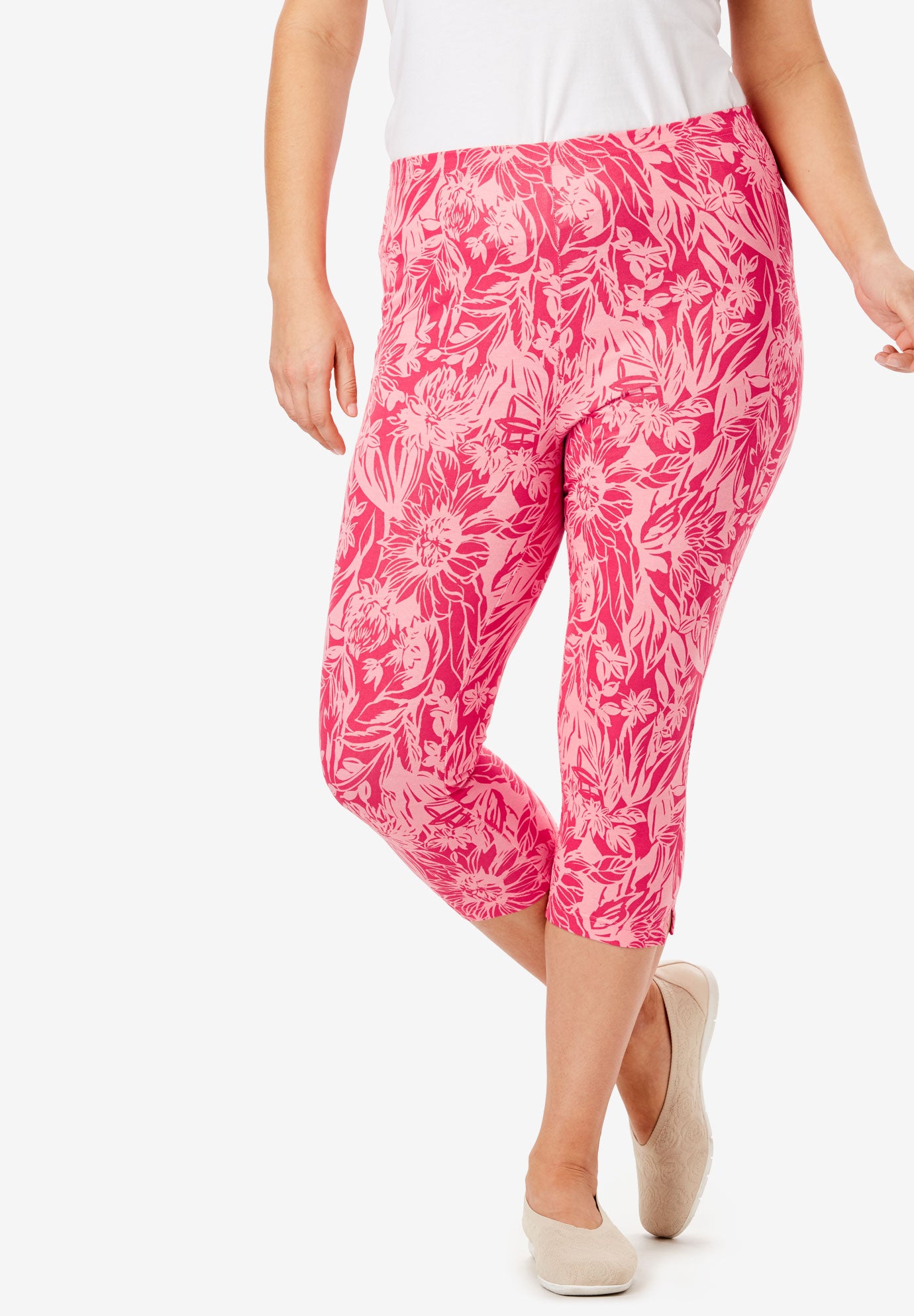 printed capri pants