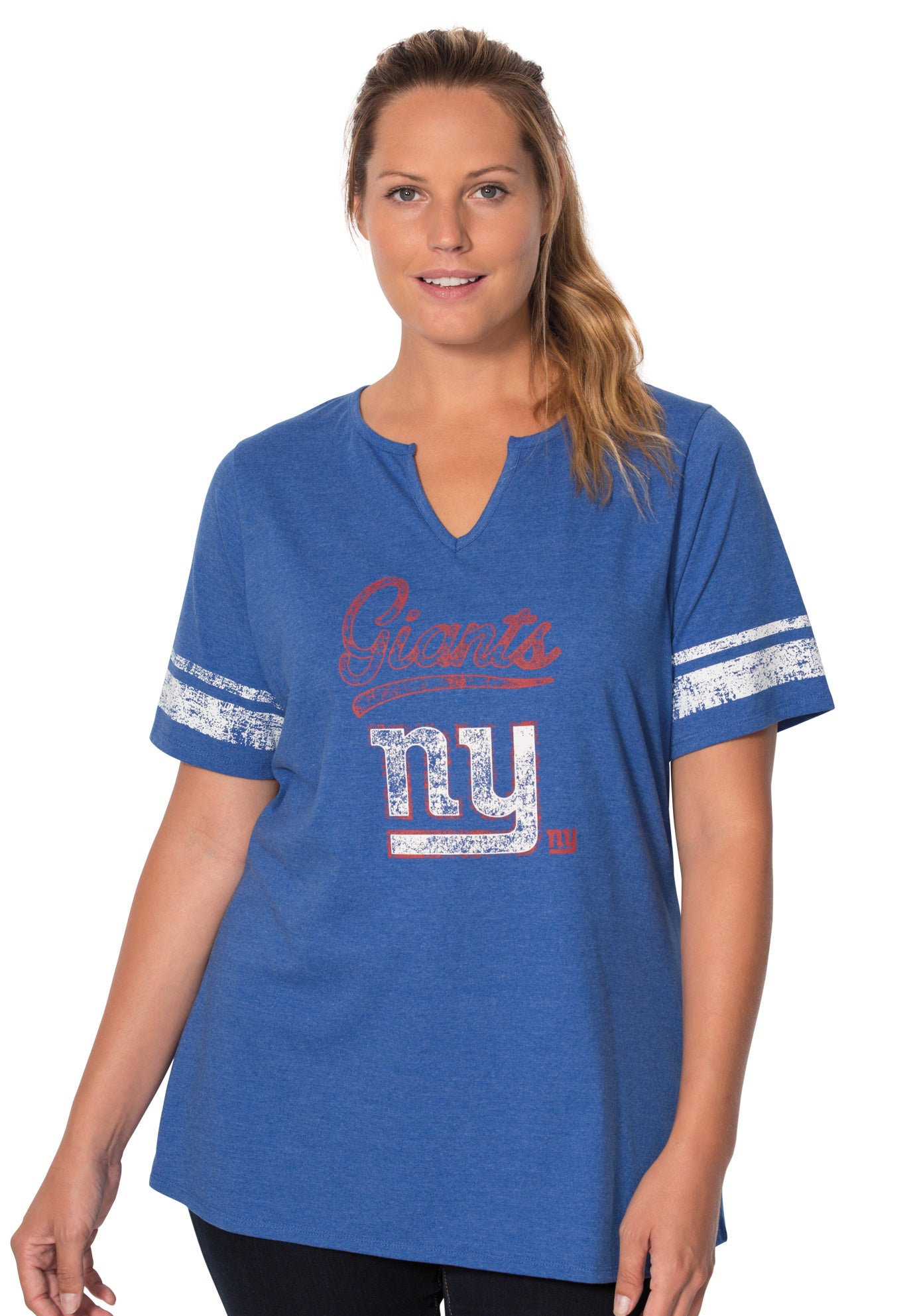 Notch Neck NFL Tee Plus Size Tops & Tees Full Beauty