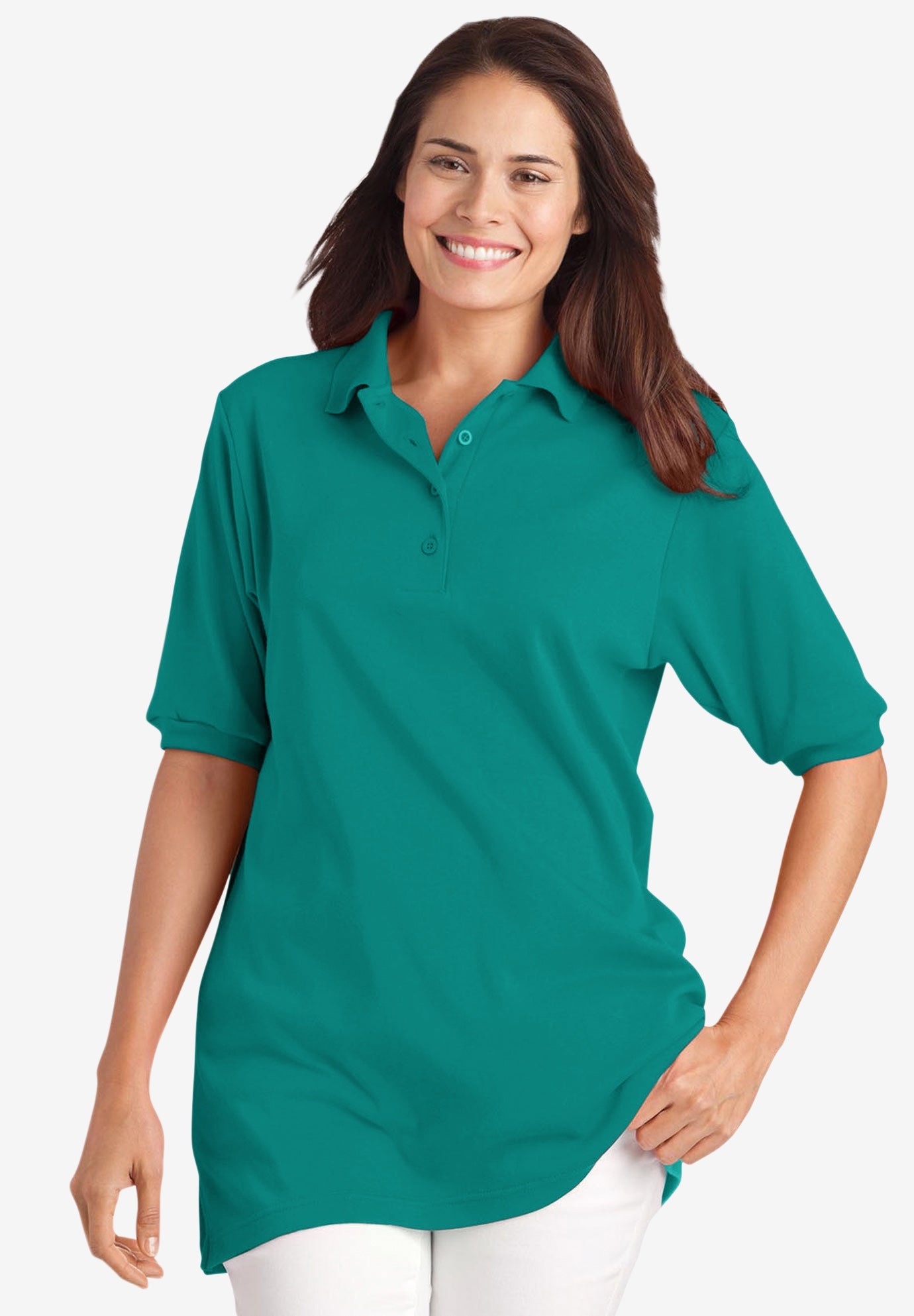 elbow sleeve polo shirts