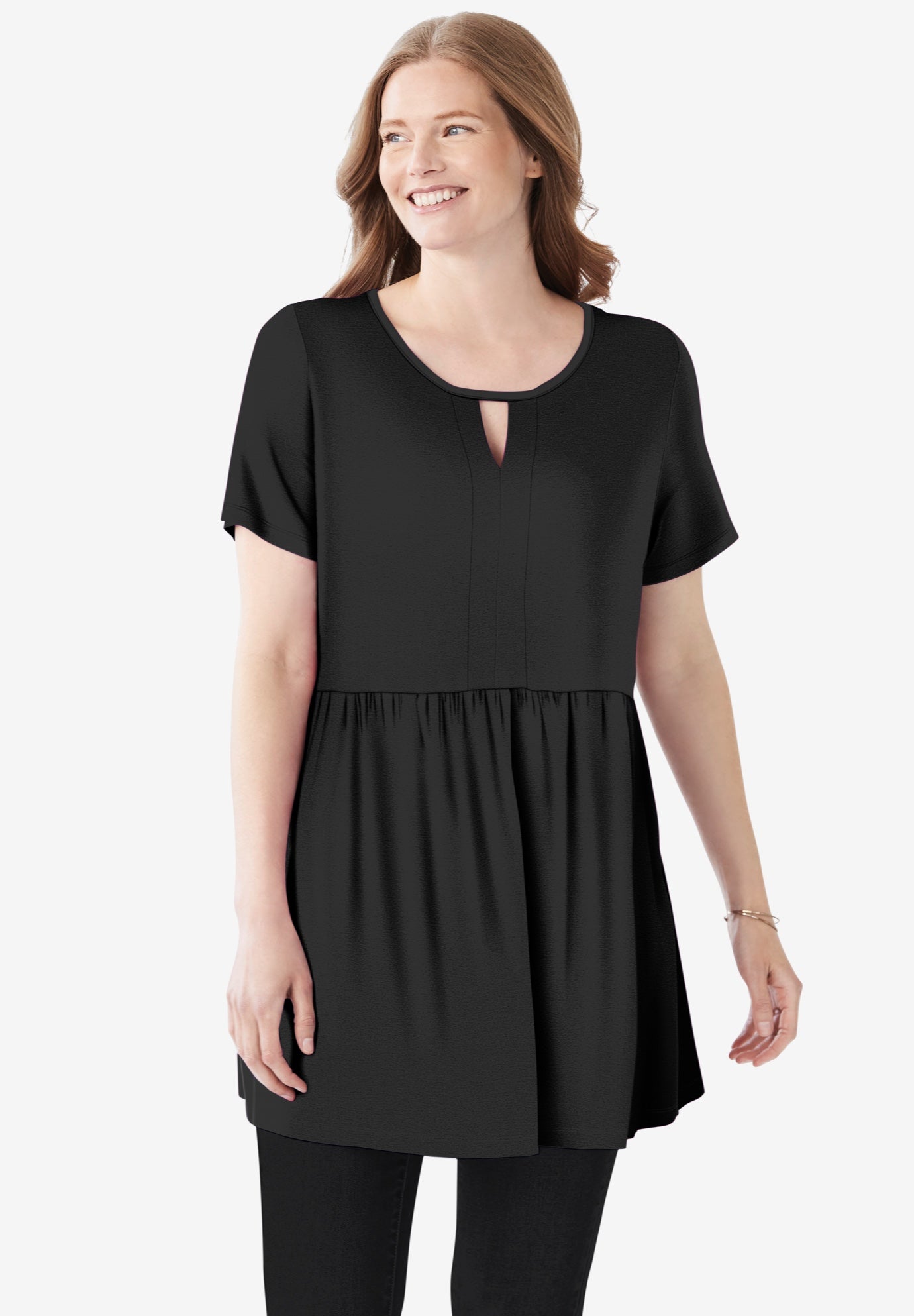 Babydoll Keyhole Tunic Fullbeauty Outlet